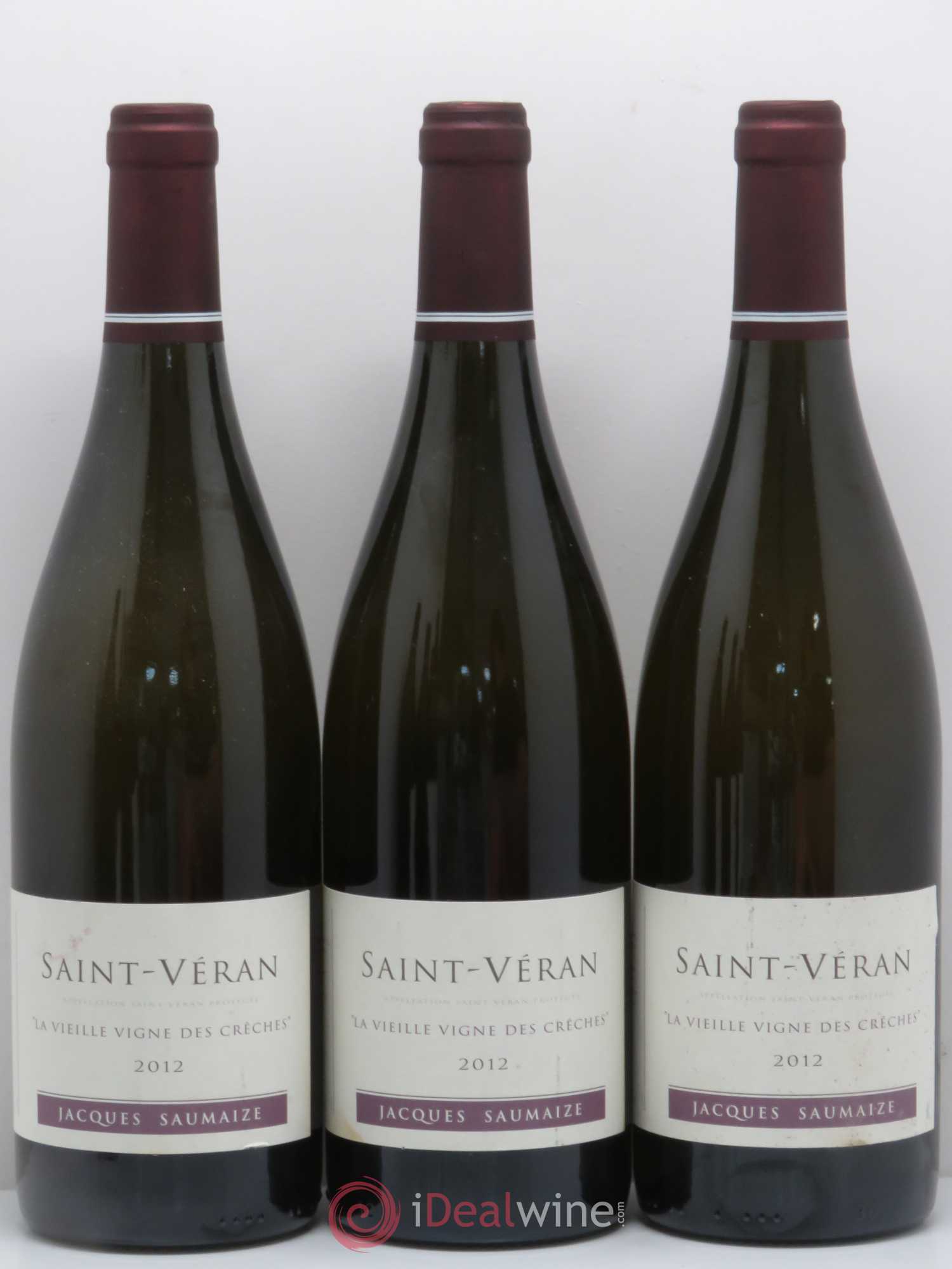 Saint-Véran La vieille vigne des crèches Jacques et Nathalie Saumaize 2012 - Lot de 6 bouteilles - 1