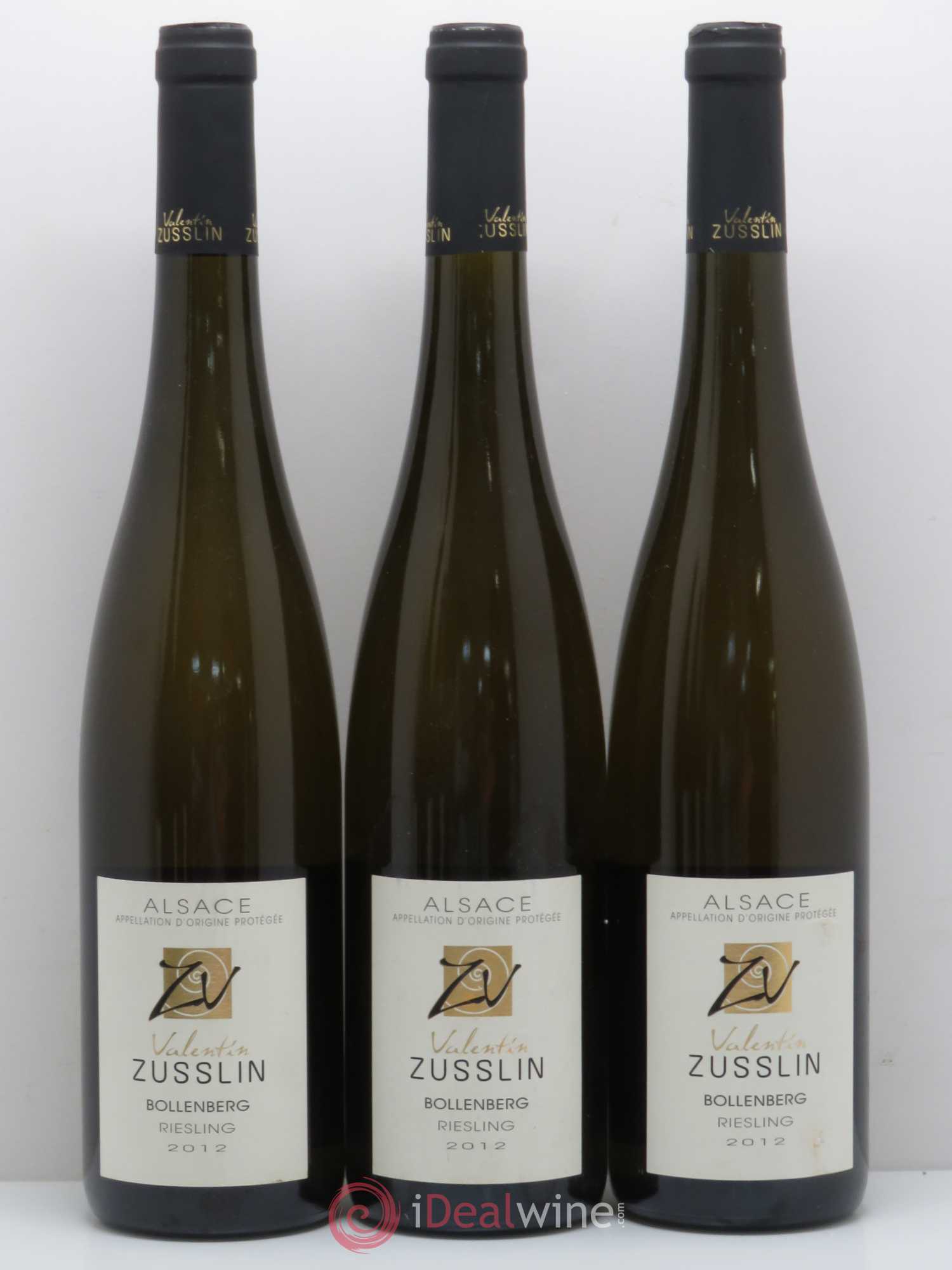 Alsace Riesling Bollenberg Valentin Zusslin (Domaine) 2012 - Lot de 6 bouteilles - 1