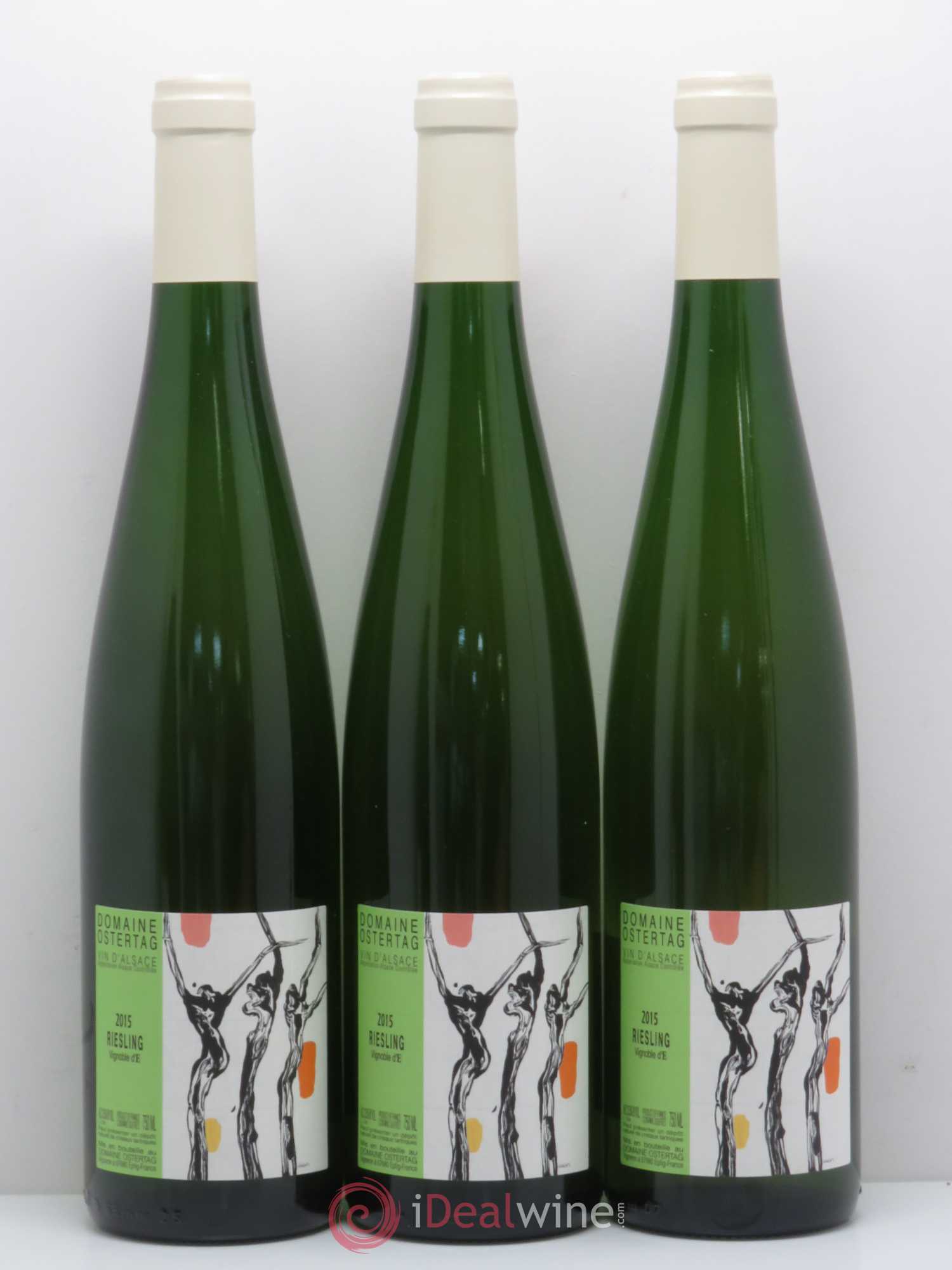 Alsace Riesling Vignoble d'E Ostertag (Domaine) 2015 - Lot de 6 bouteilles - 1