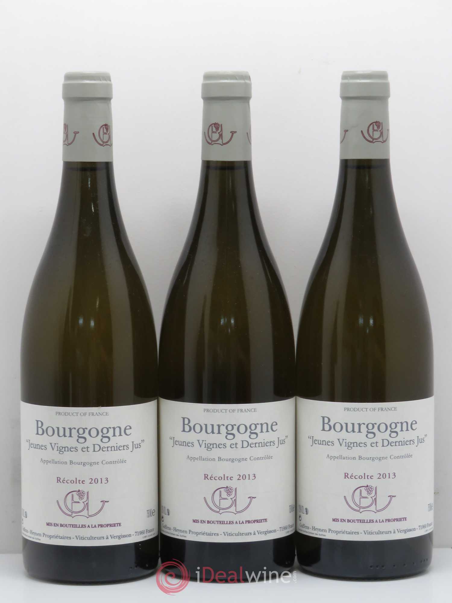 Bourgogne Domaine Guffens Heynen Jeunes Vignes Derniers Jus 2013 - Posten von 6 Flaschen - 2