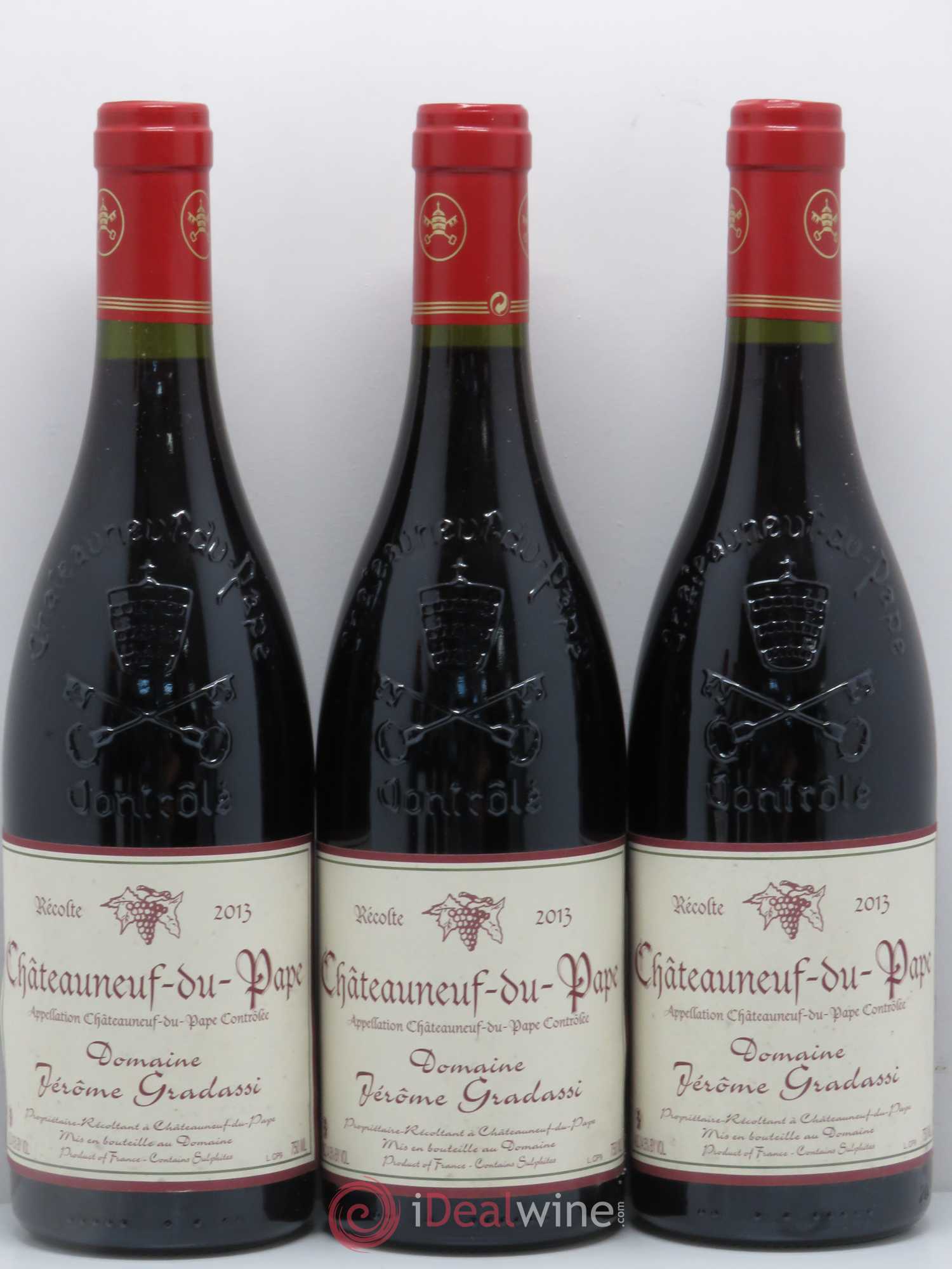 Châteauneuf-du-Pape Jerôme Gradassi 2013 - Lot de 6 bouteilles - 1