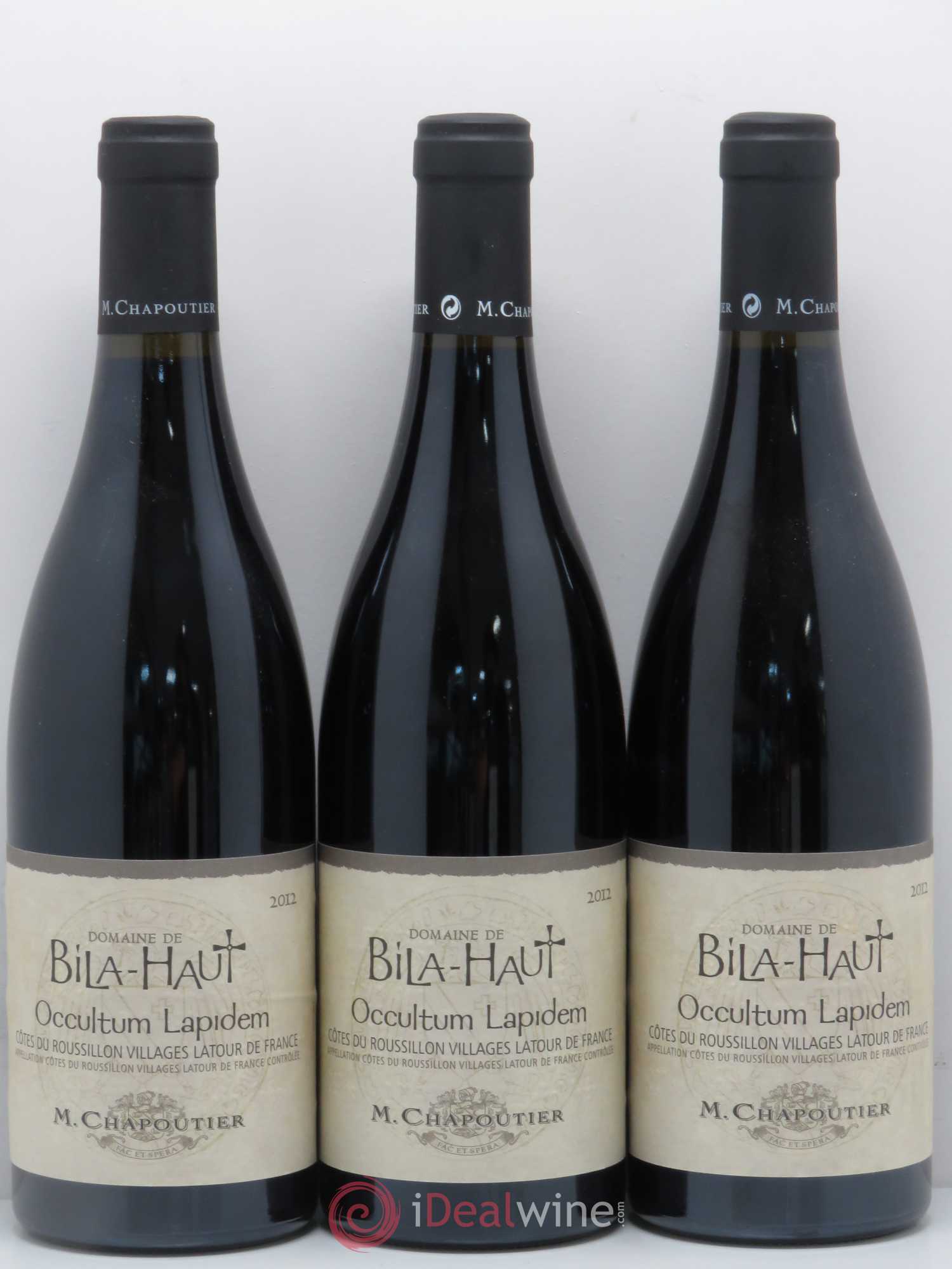 Côtes du Roussillon Villages Latour de France Bila-Haut (Domaine) Occultum Lapidem Chapoutier Bila Haut 2012 - Lot de 6 bouteilles - 2