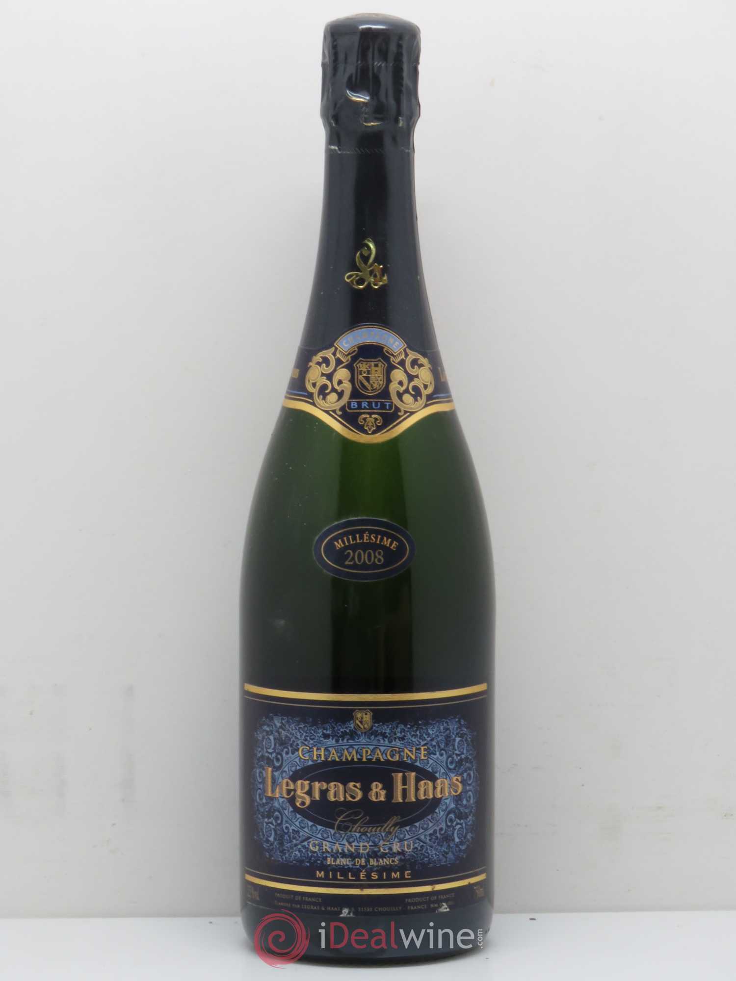 Champagne Legras & Haas Blanc de Blanc Grand Cru 2008 - Posten von 1 Flasche - 0