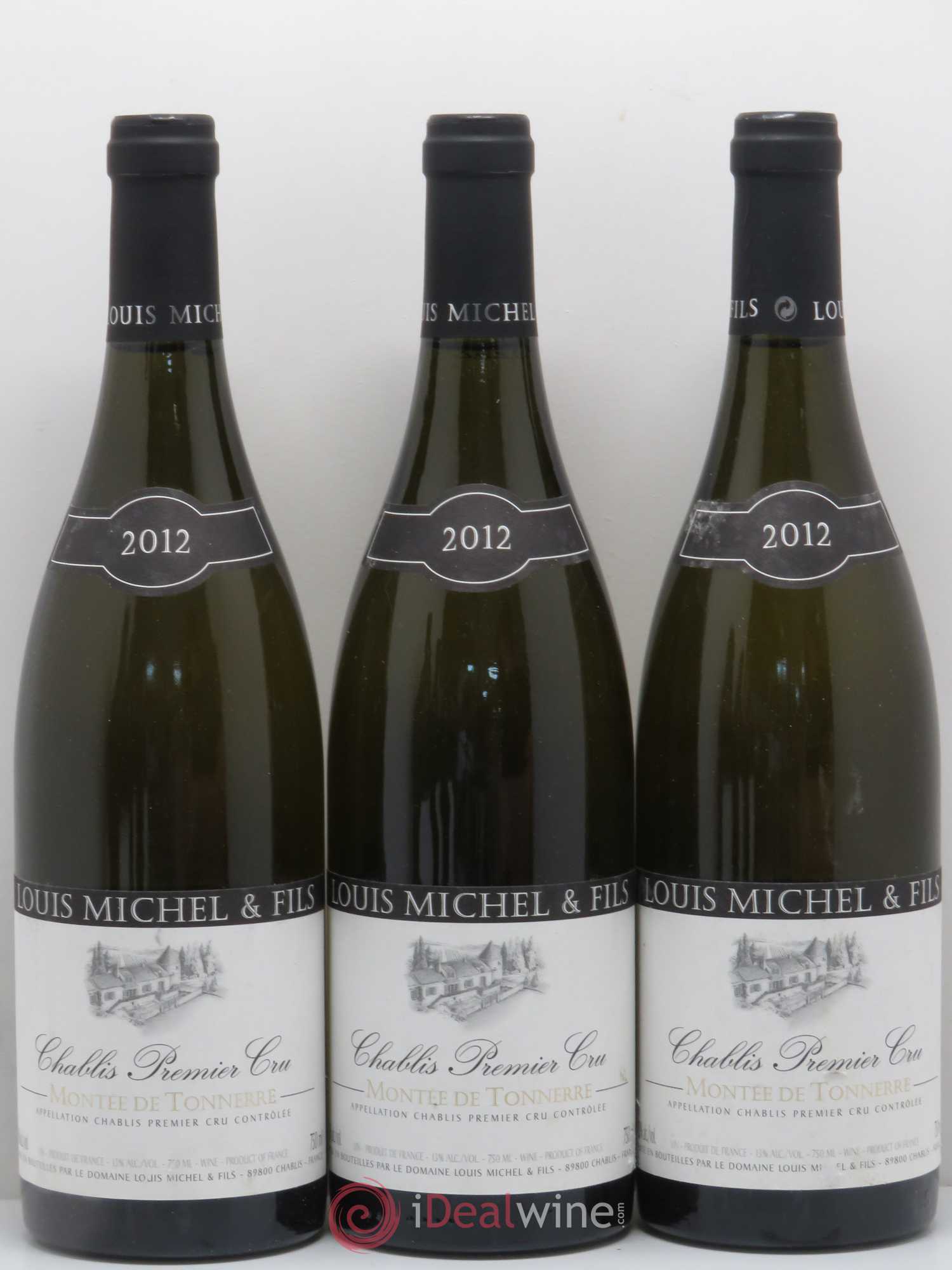Chablis 1er Cru Montée de Tonnerre Louis Michel et Fils 2012 - Lot de 6 bouteilles - 1