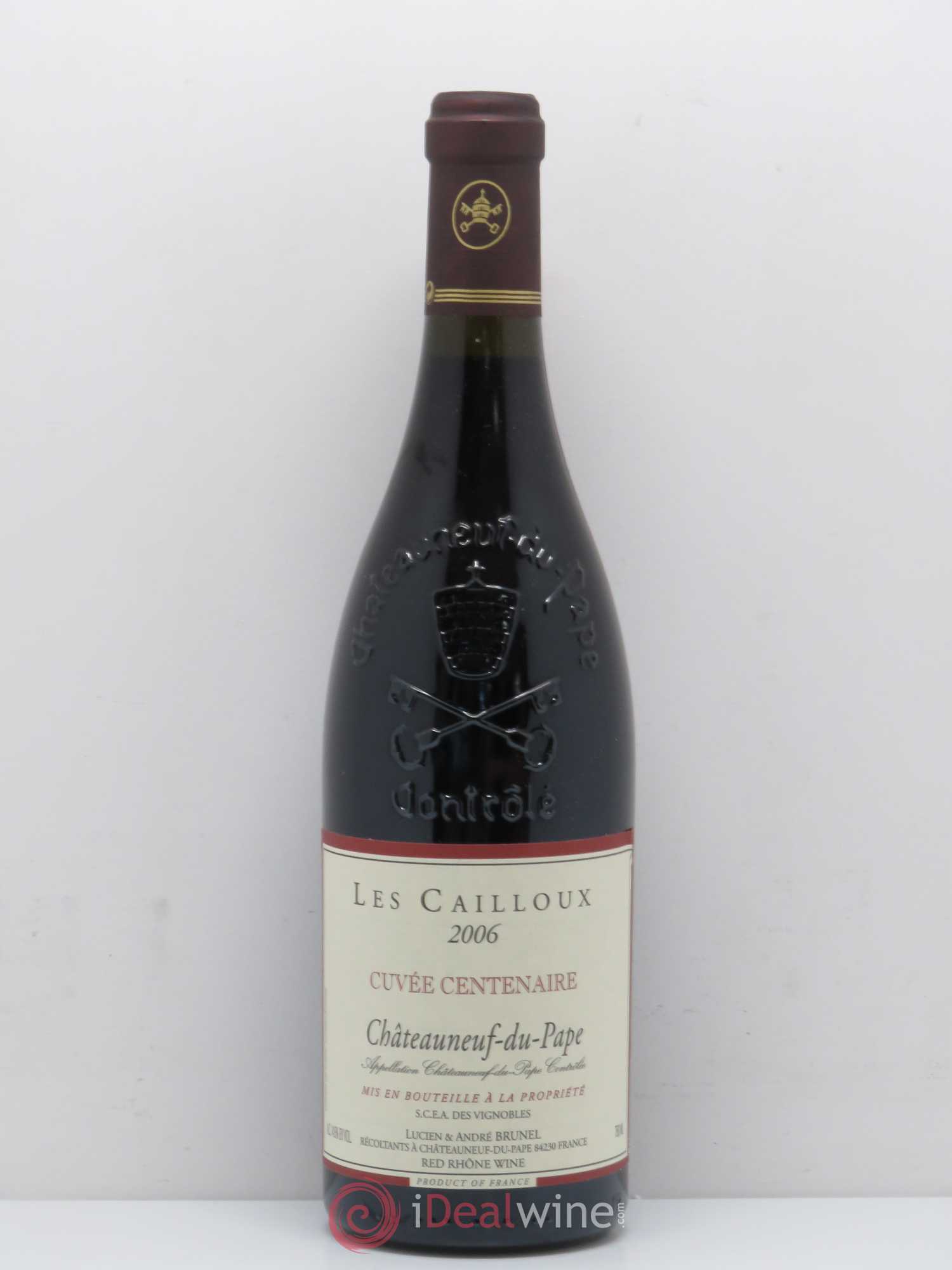 Châteauneuf-du-Pape Les Cailloux Cuvée Centenaire André Brunel 2006 - Lot de 1 bouteille - 0