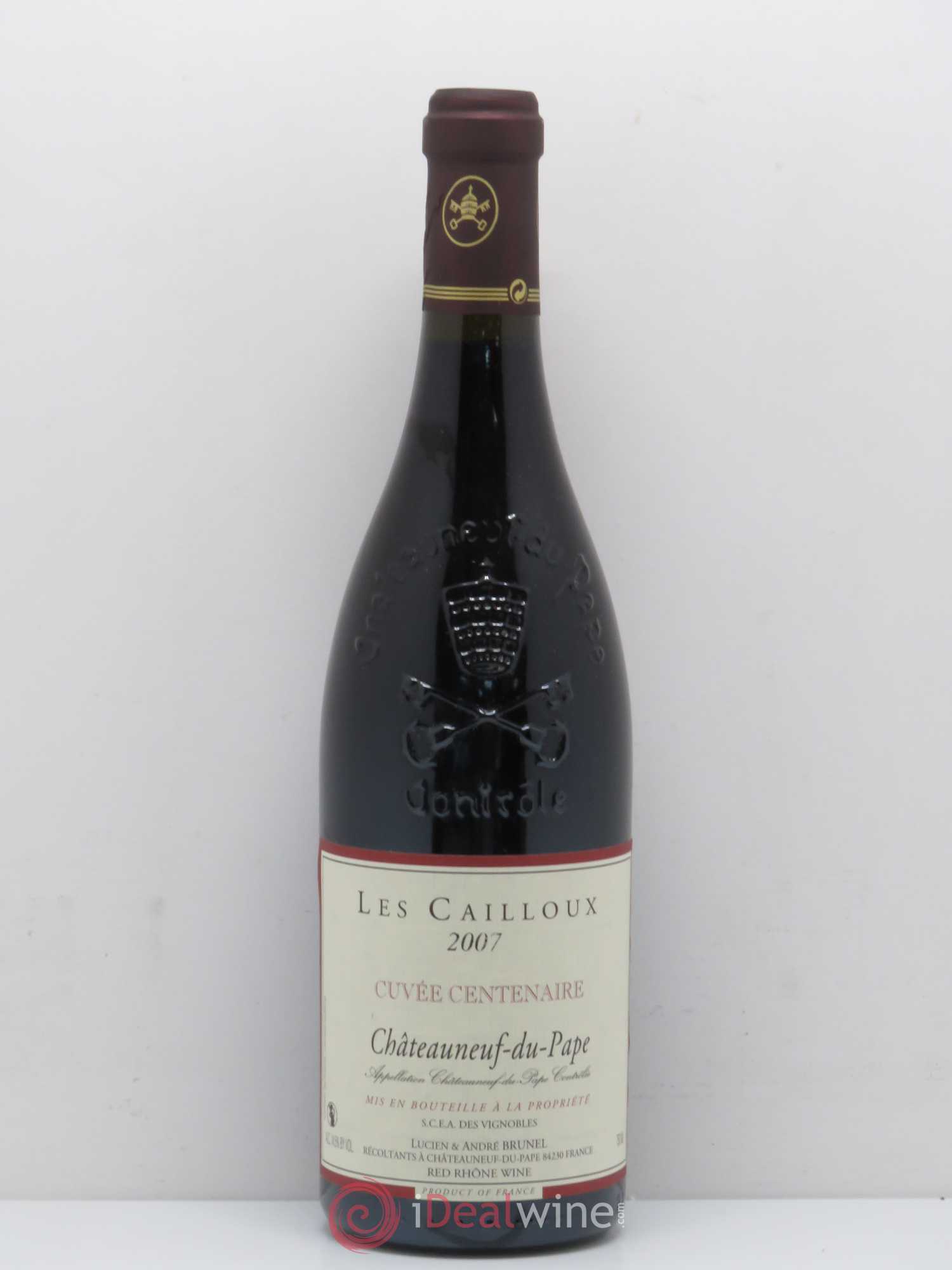 Châteauneuf-du-Pape Les Cailloux Cuvée Centenaire André Brunel 2007 - Lot de 1 bouteille - 0