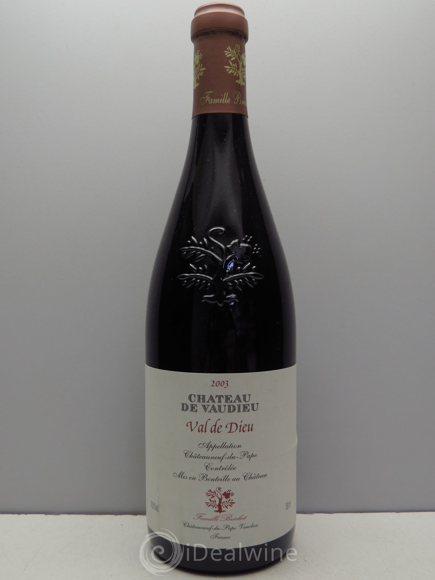 Châteauneuf-du-Pape Château de Vaudieu Val de Dieu 2003 - Posten von 6 Flaschen - 0