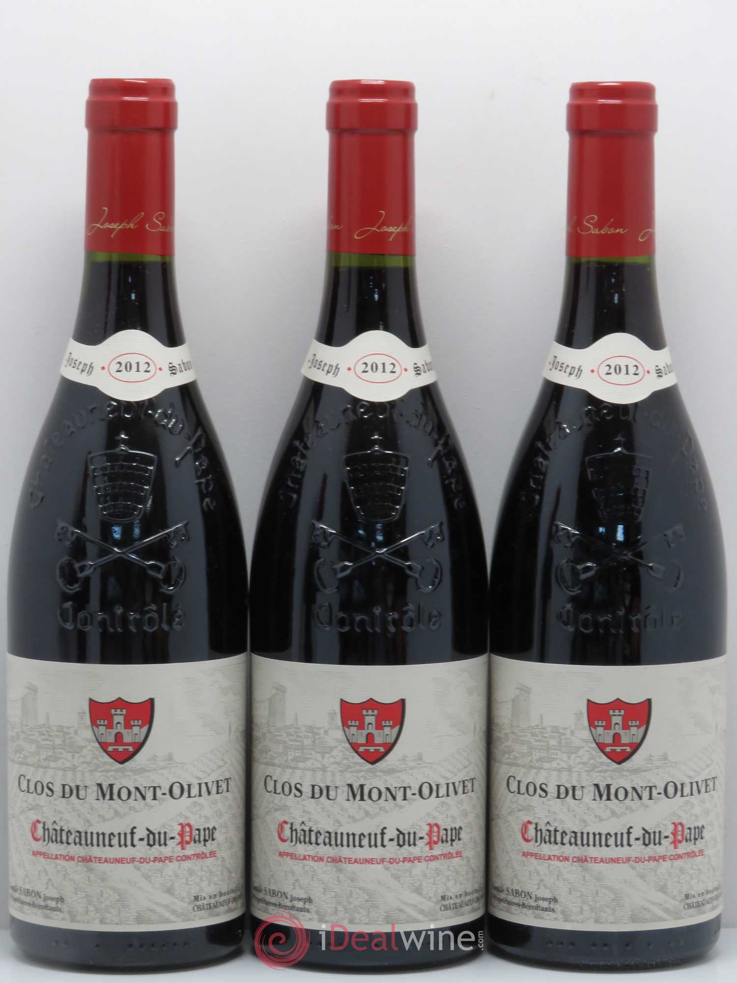 Châteauneuf-du-Pape Clos du Mont-Olivet Joseph Sabon 2012 - Lot de 6 bouteilles - 2