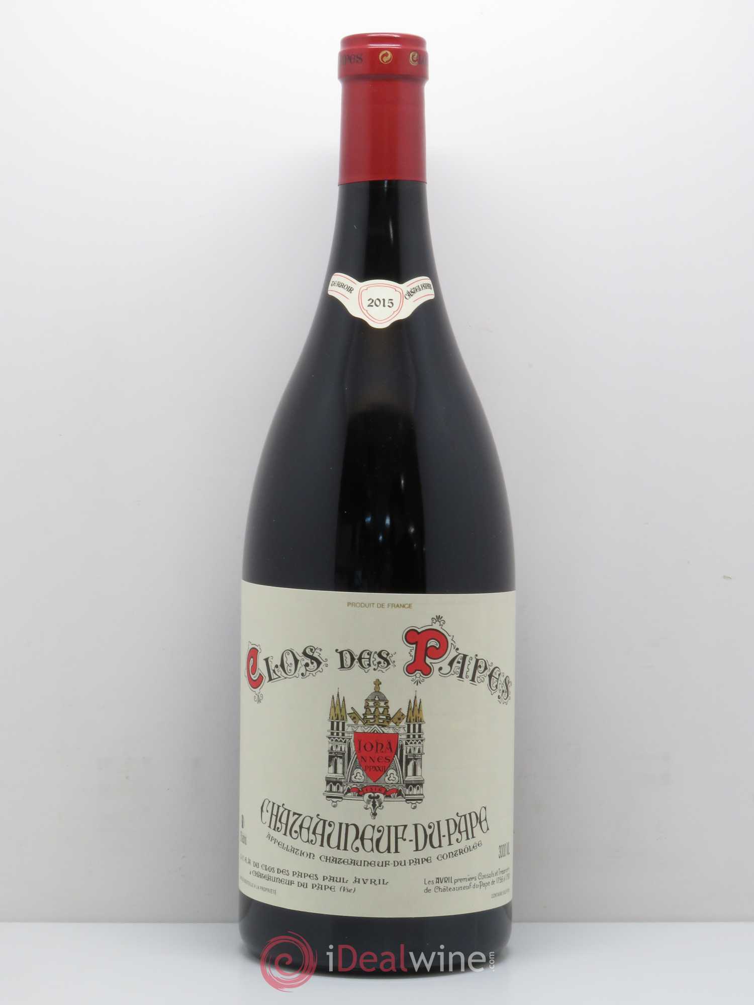 Châteauneuf-du-Pape Clos des Papes - Paul Avril 2015 - Lot de 1 double magnum - 0