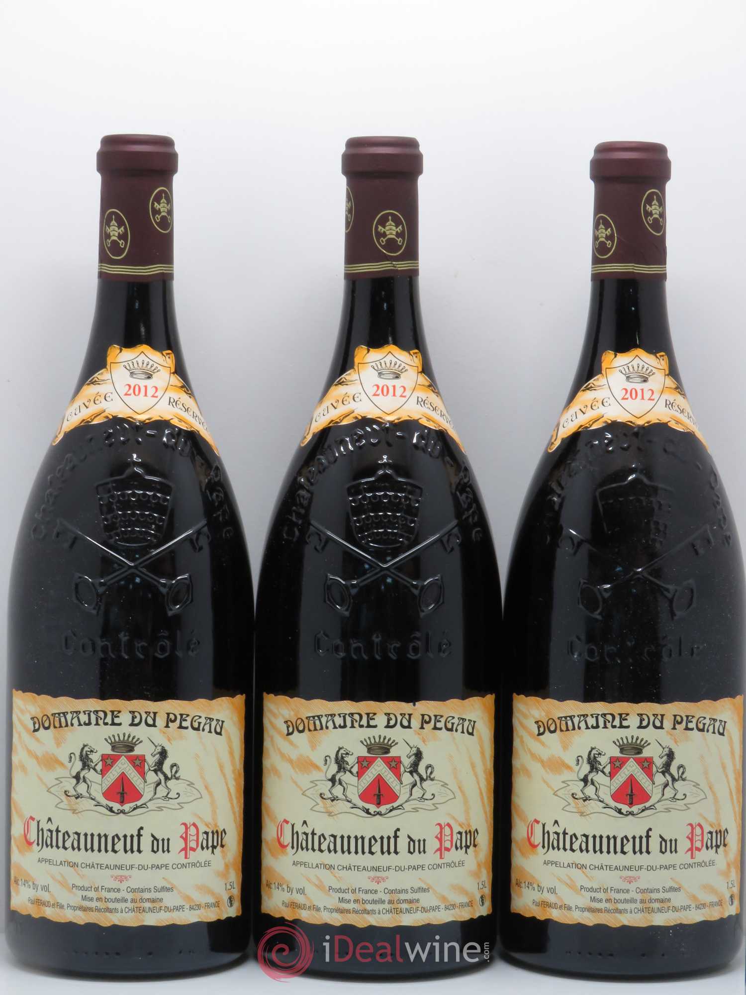 Châteauneuf-du-Pape Domaine du Pégau Cuvée Réservée Paul et Laurence Féraud 2012 - Lot de 6 magnums - 2