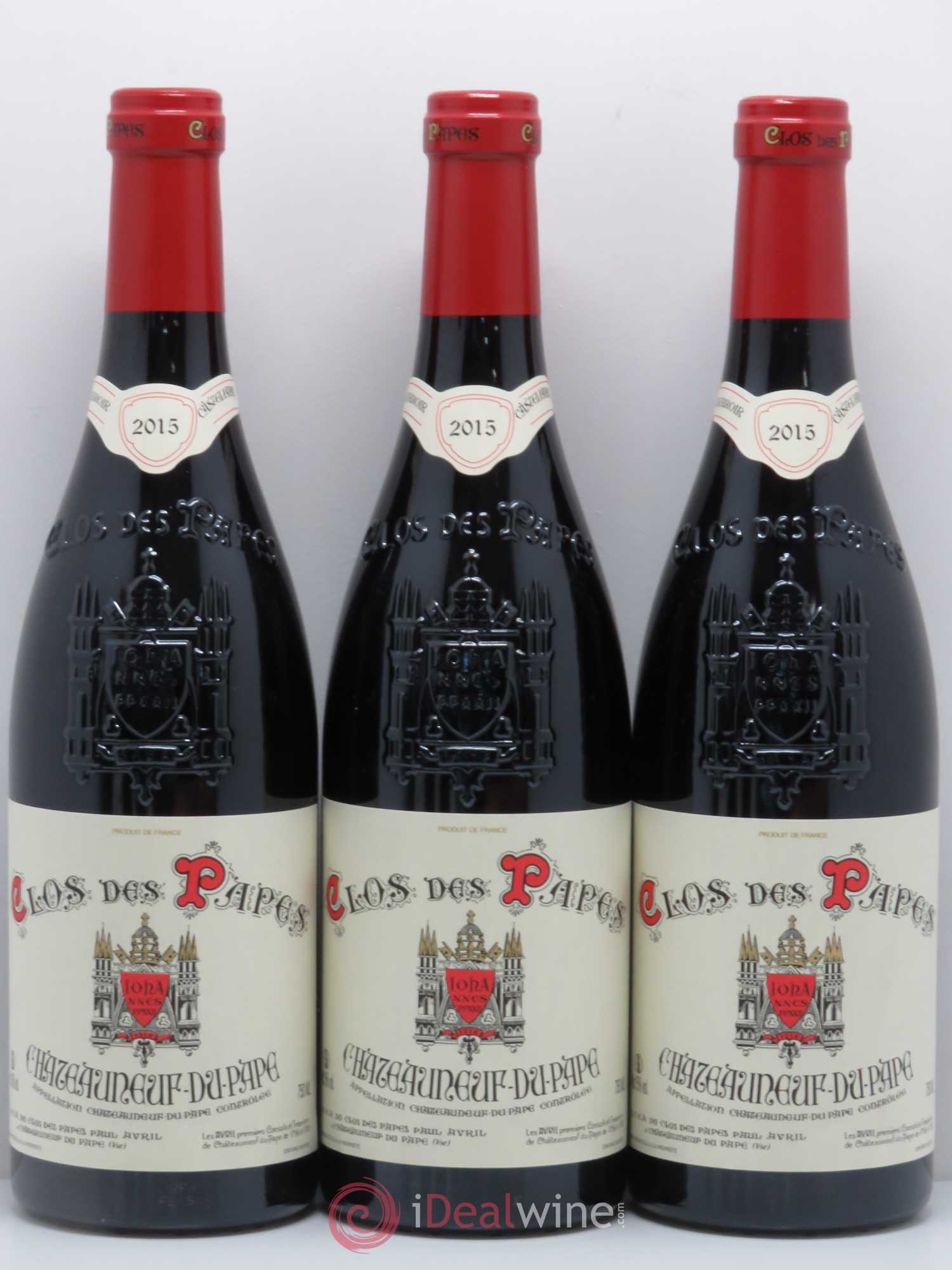 Châteauneuf-du-Pape Clos des Papes - Paul Avril 2015 - Lot de 6 bouteilles - 2