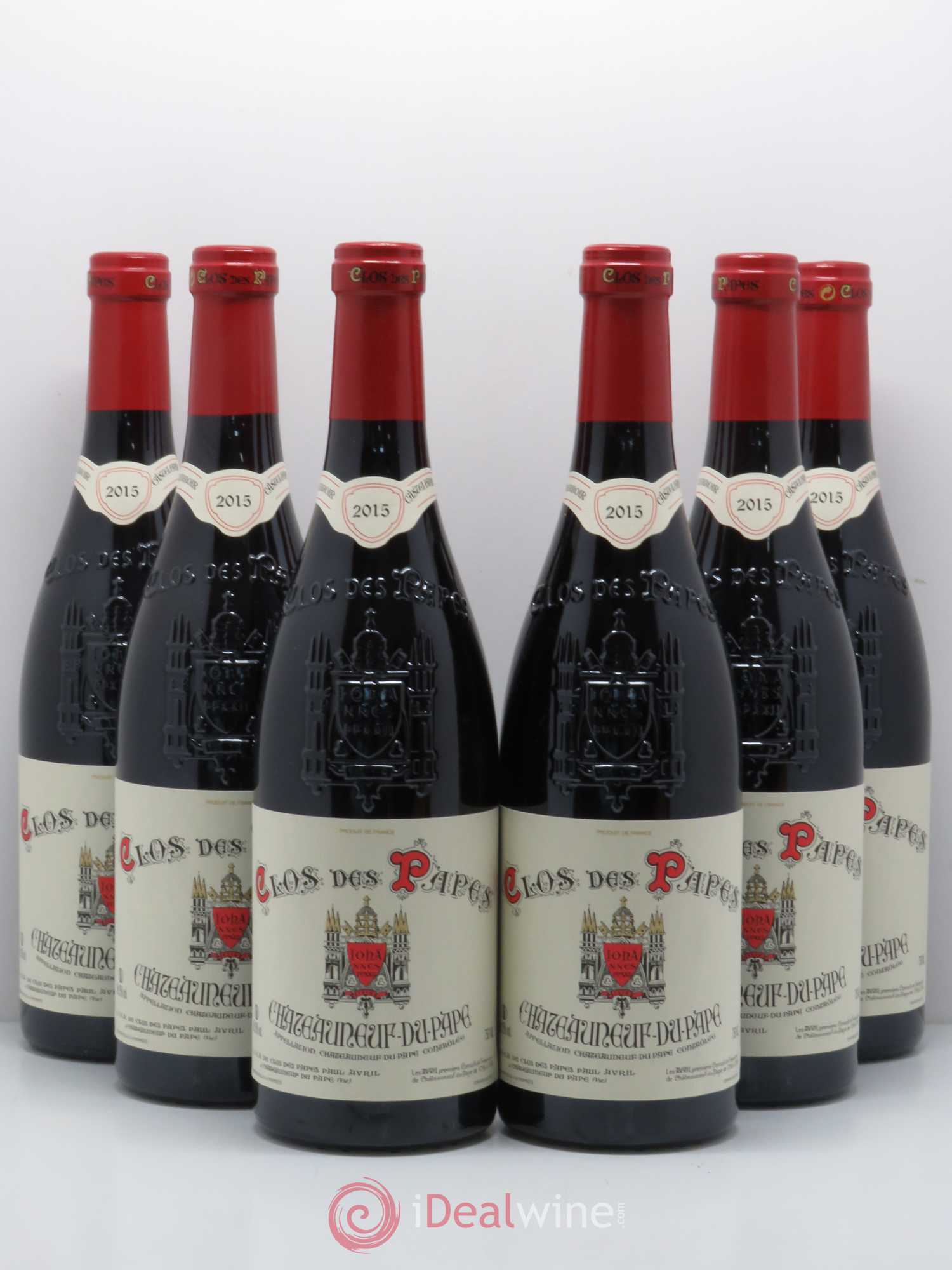 Châteauneuf-du-Pape Clos des Papes - Paul Avril 2015 - Lot de 6 bouteilles - 0