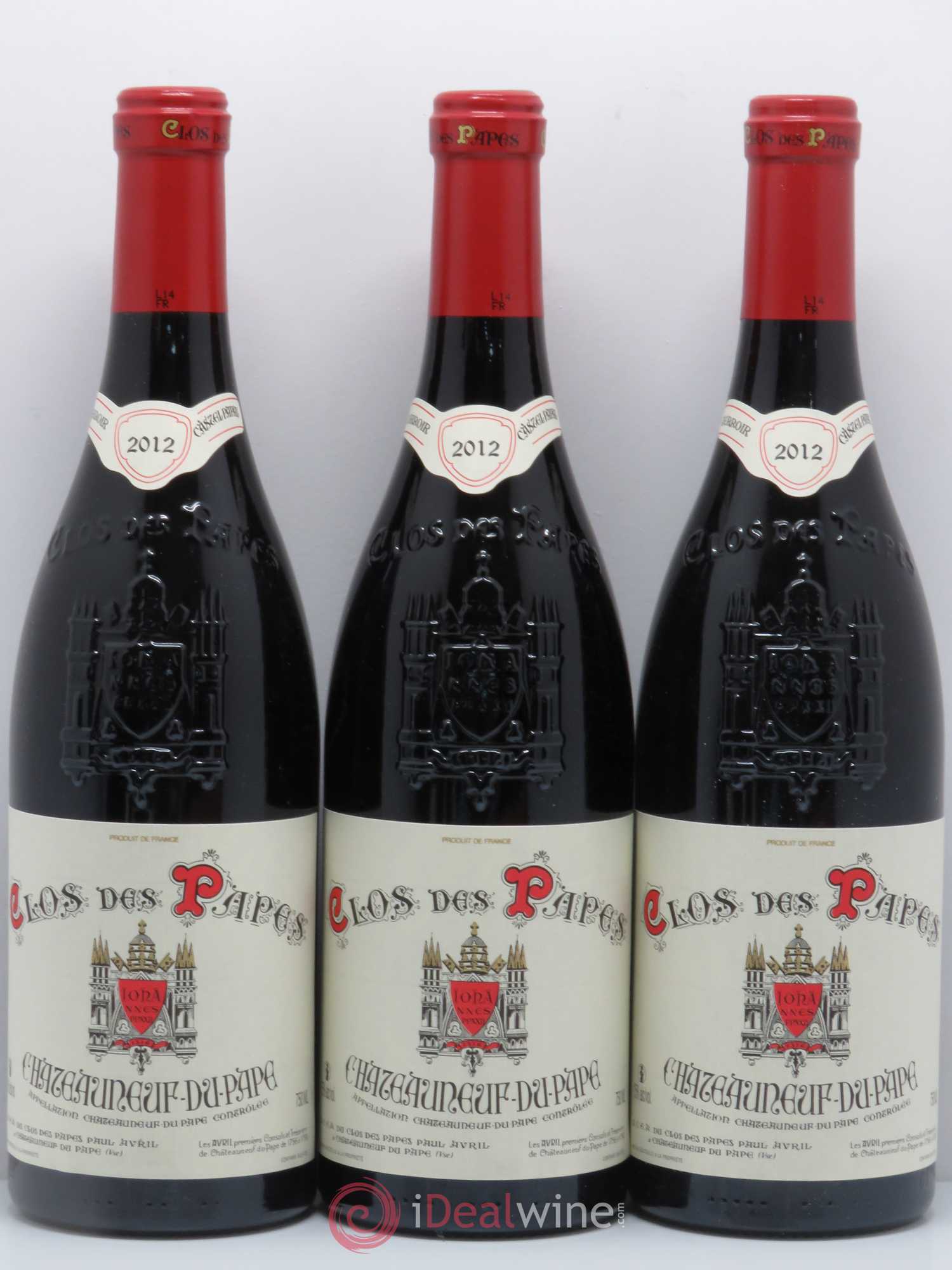 Châteauneuf-du-Pape Clos des Papes - Paul Avril 2012 - Lot de 6 bouteilles - 2