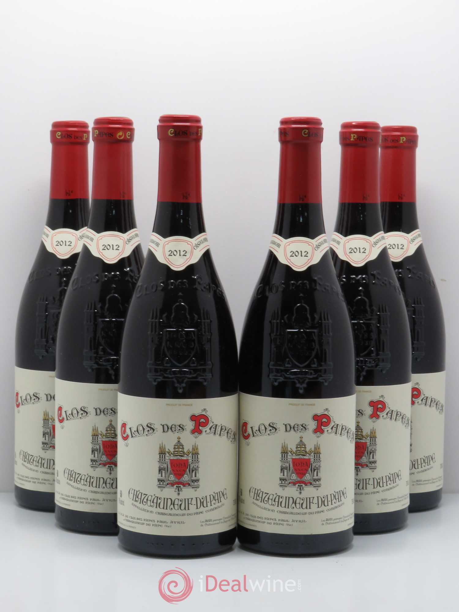 Châteauneuf-du-Pape Clos des Papes - Paul Avril 2012 - Lot de 6 bouteilles - 0