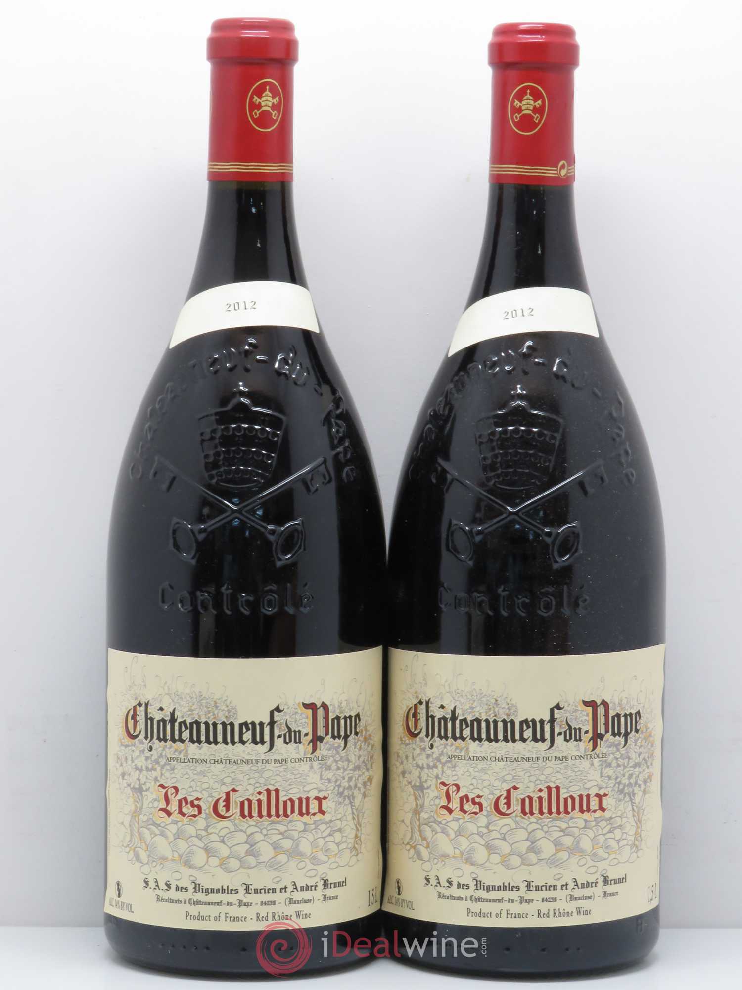 Châteauneuf-du-Pape Les Cailloux André Brunel 2012 - Lot de 2 magnums - 0