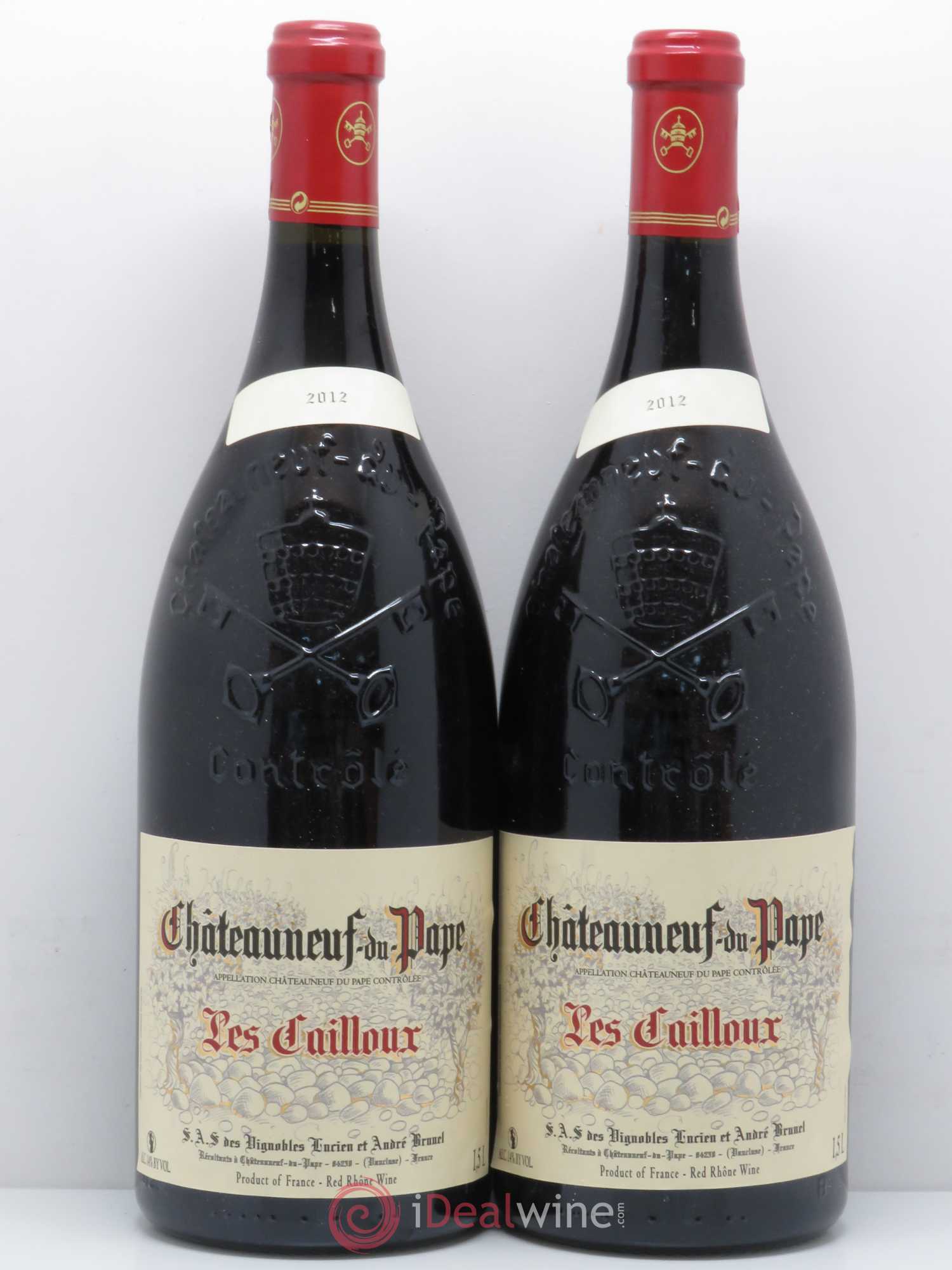 Châteauneuf-du-Pape Les Cailloux André Brunel 2012 - Lot de 2 magnums - 0
