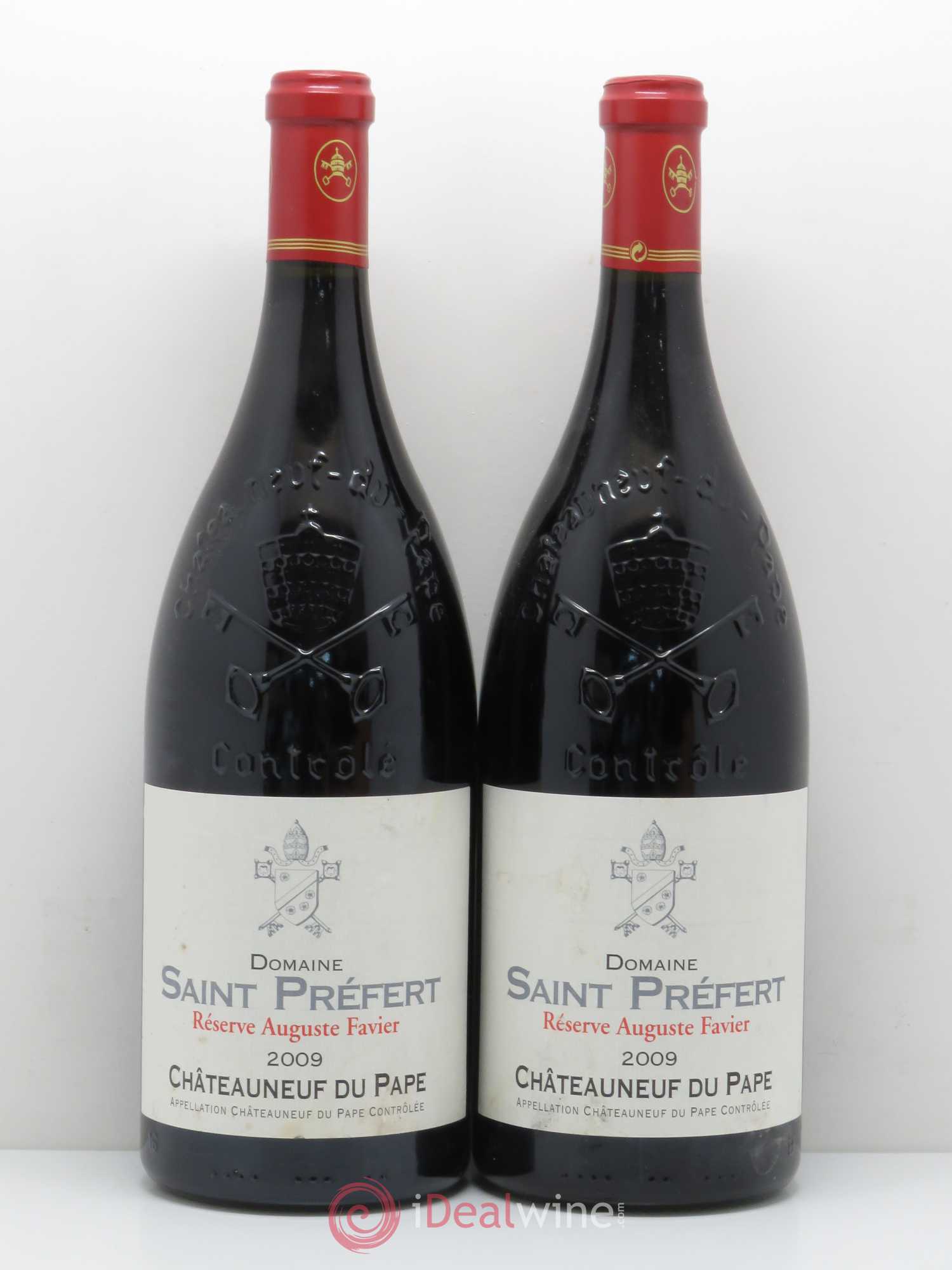 Châteauneuf-du-Pape Réserve Auguste Favier Domaine Saint-Préfert 2009 - Lot de 2 magnums - 0