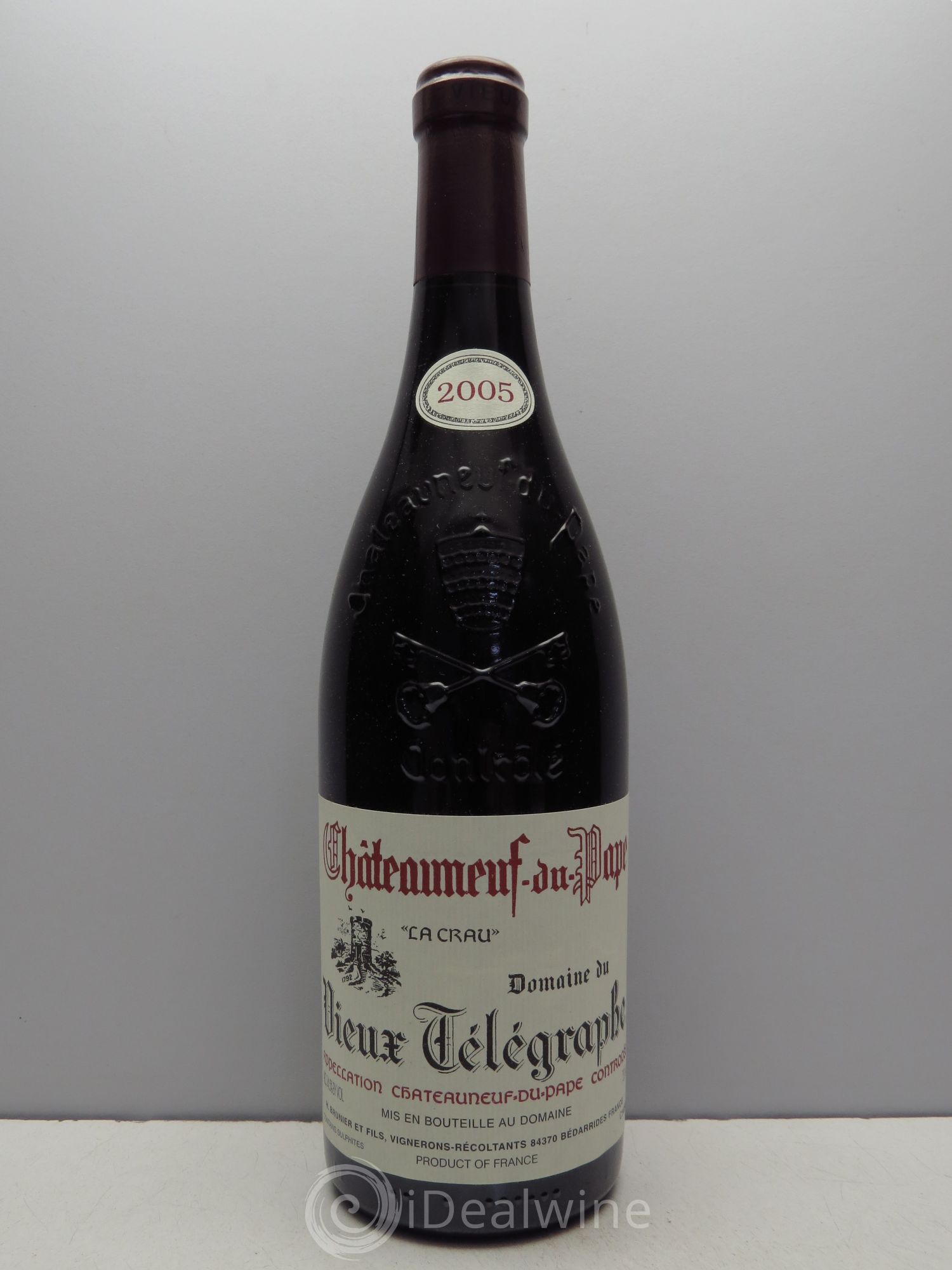 Châteauneuf-du-Pape Vieux Télégraphe (Domaine du) Vignobles Brunier 2005 - Lot de 4 bouteilles - 0