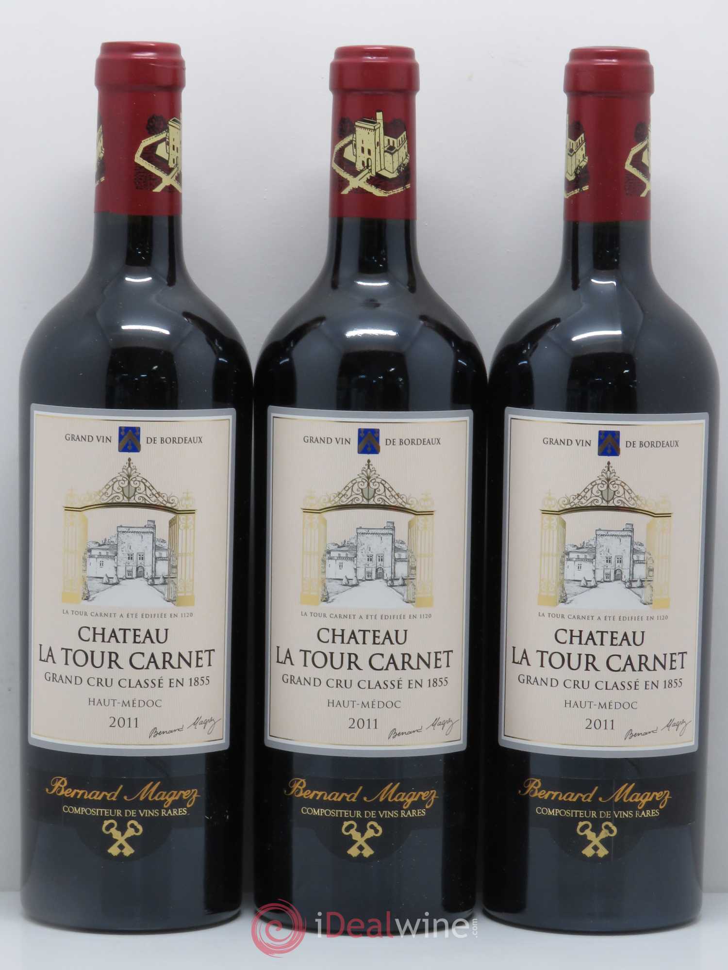 Château la Tour Carnet 4ème Grand Cru Classé 2011 - Lot de 6 bouteilles - 2