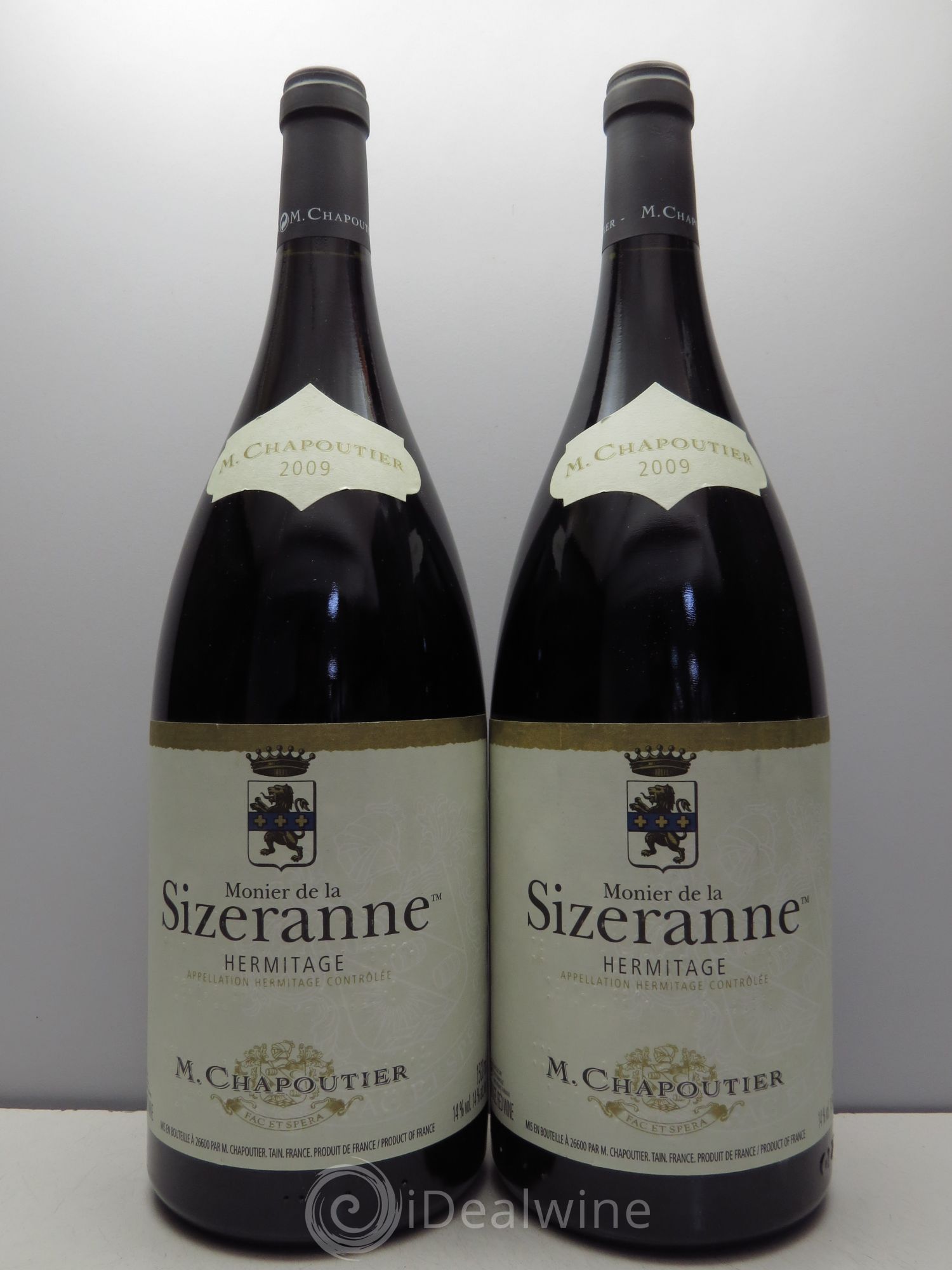 Hermitage Monier de La Sizeranne Chapoutier 2009 - Lot de 2 magnums - 0