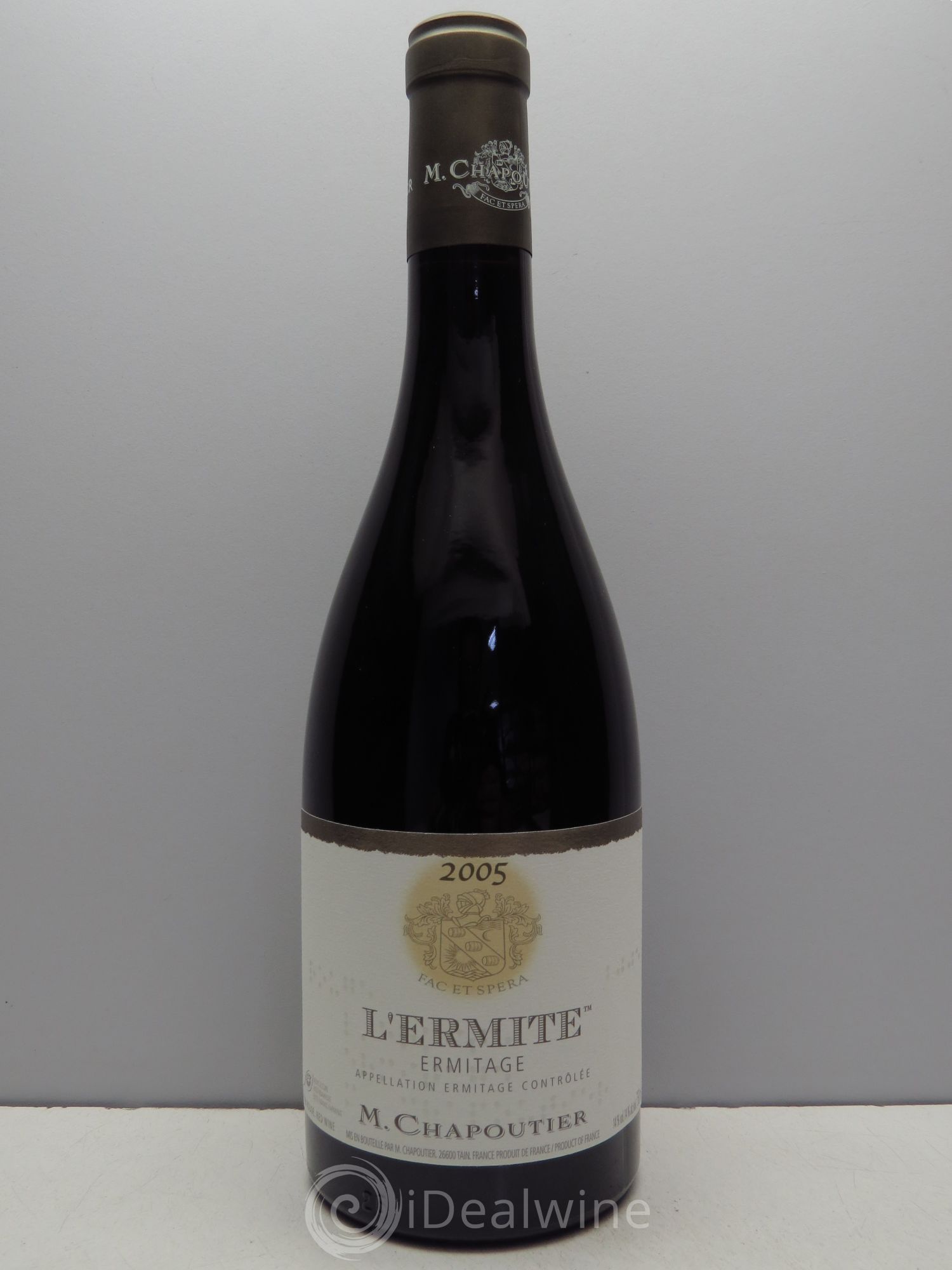 Hermitage Ermitage l'Ermite Chapoutier 2005 - Lot de 1 bouteille - 0