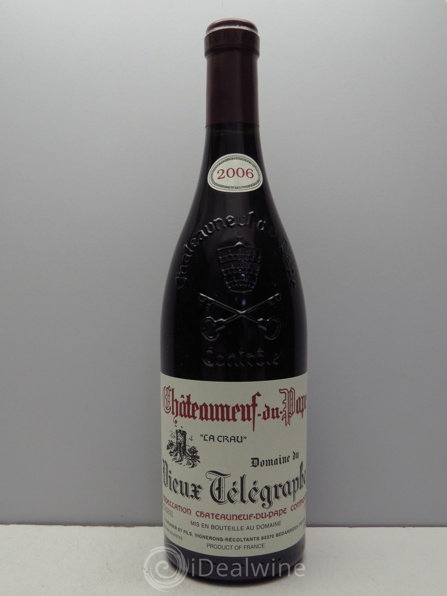 Châteauneuf-du-Pape Vieux Télégraphe (Domaine du) Vignobles Brunier 2006 - Lot de 6 bouteilles - 0