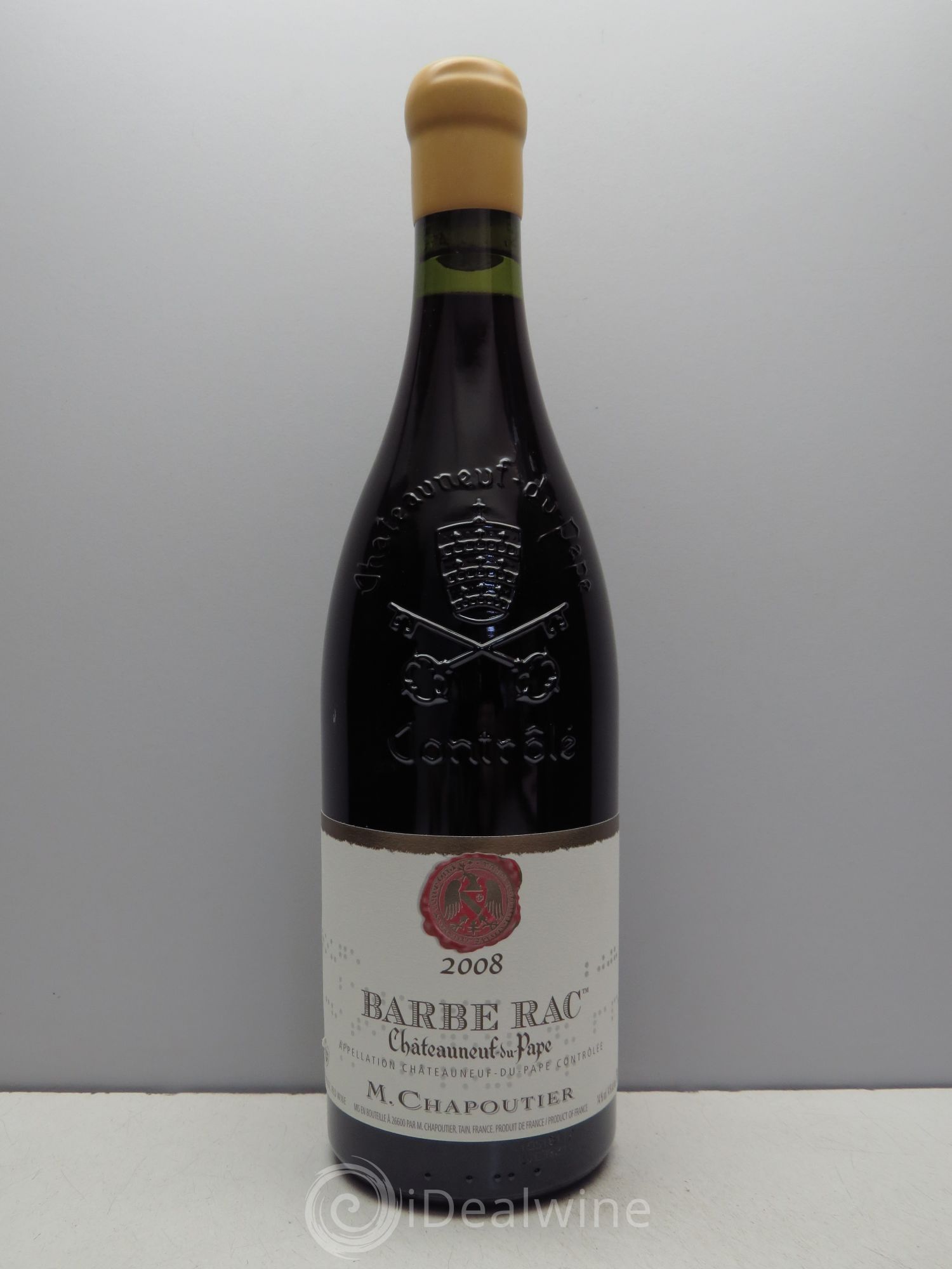 Châteauneuf-du-Pape Barbe Rac Chapoutier (sans prix de réserve / no reserve) 2008 - Posten von 1 Flasche - 0