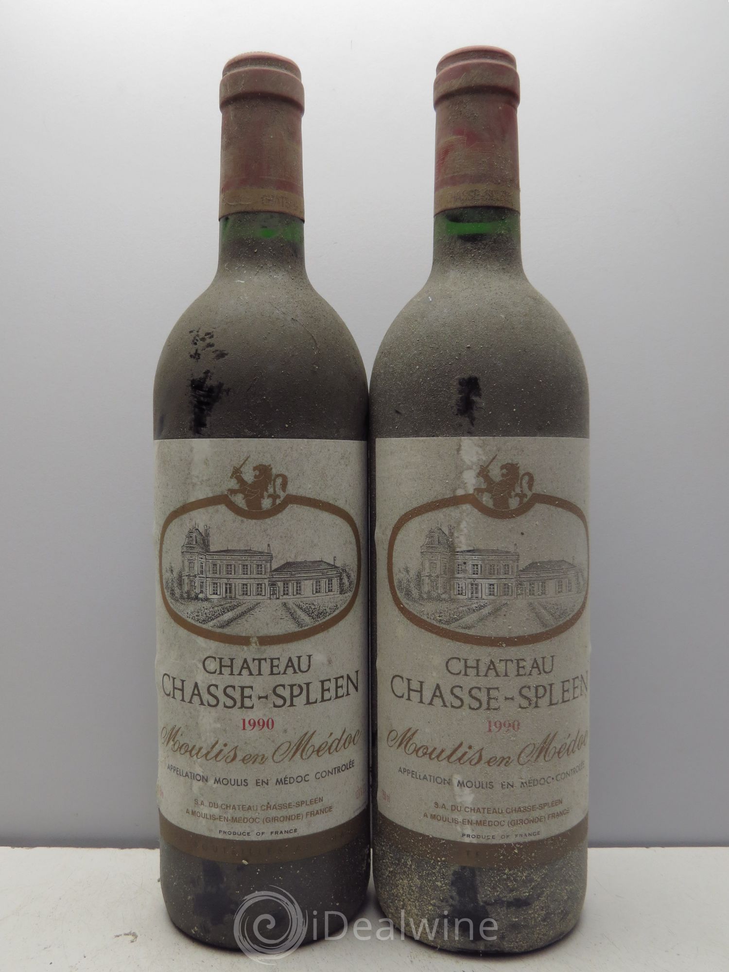 Château Chasse Spleen 1990 - Lot de 2 bouteilles - 0
