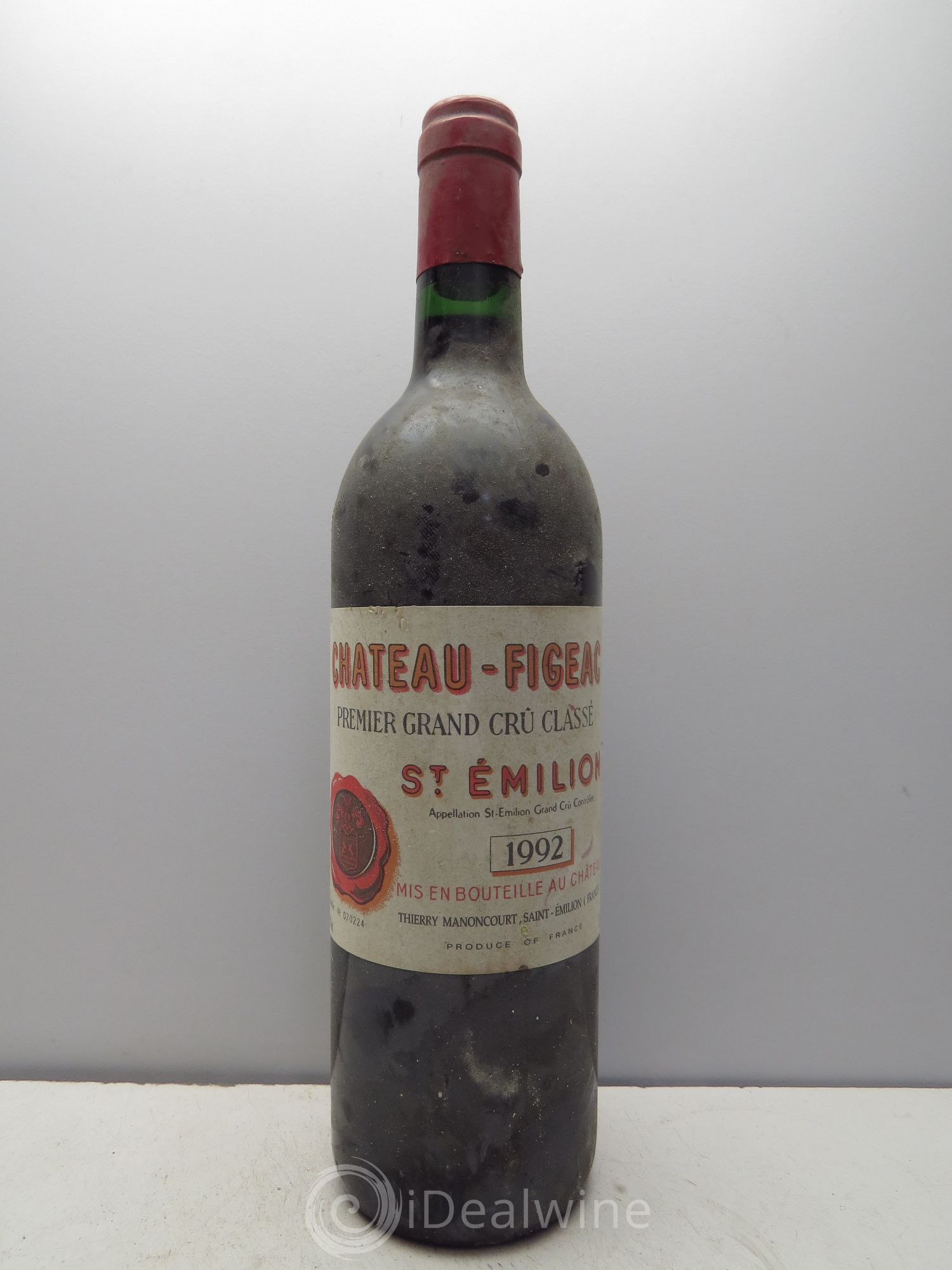 Château Figeac 1er Grand Cru Classé A null 1992 - Lot of 1 bottle - 0