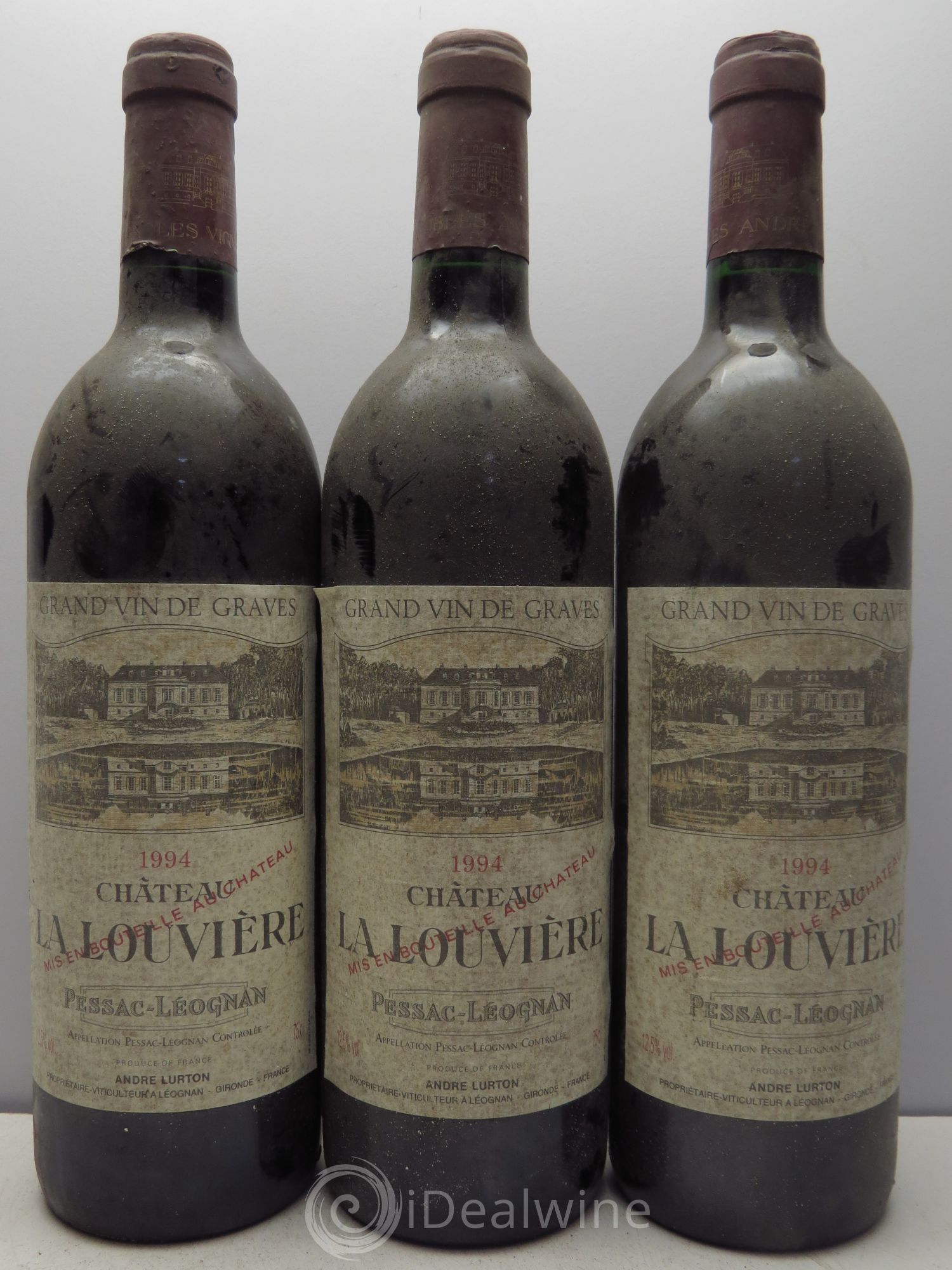 Château la Louvière 1994 - Lot de 3 bouteilles - 0