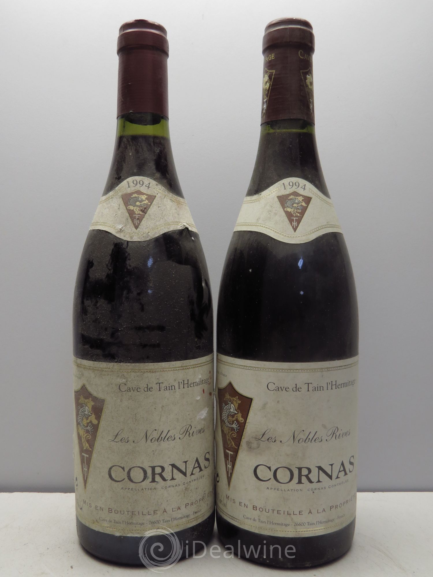 Cornas les Nobles Rives Cave de Tain 1994 - Lot de 2 bouteilles - 0