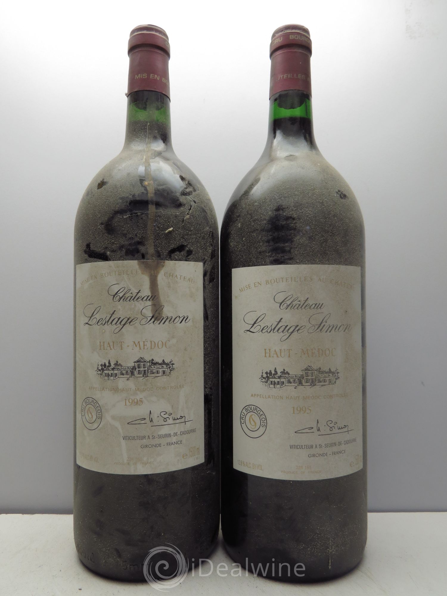 Château Lestage Simon Cru Bourgeois (sans prix de réserve - no reserve) 1995 - Posten von 2 Magnum - 0