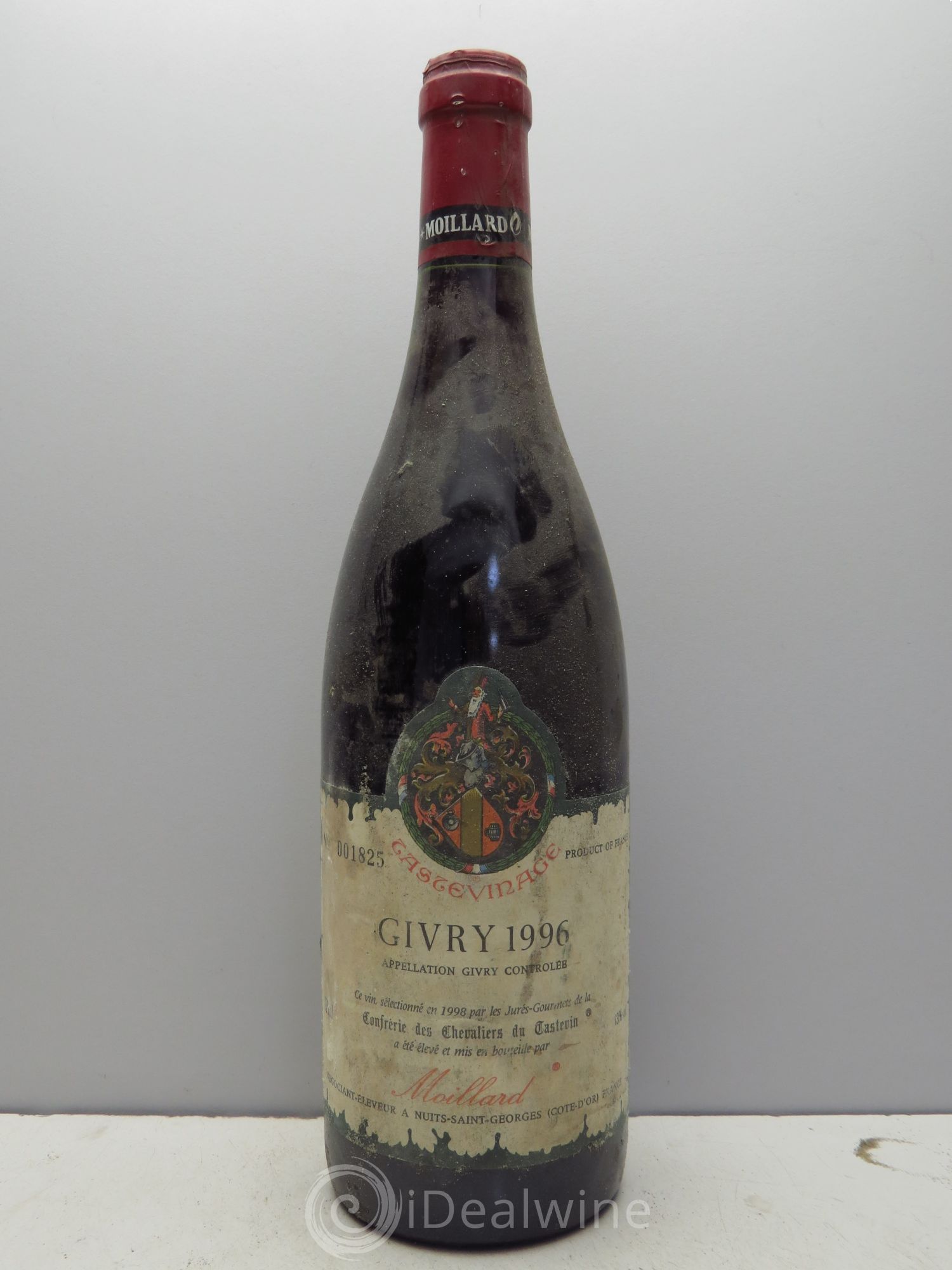 Givry Moillard Tastevinage 1996 - Lot de 1 bouteille - 0