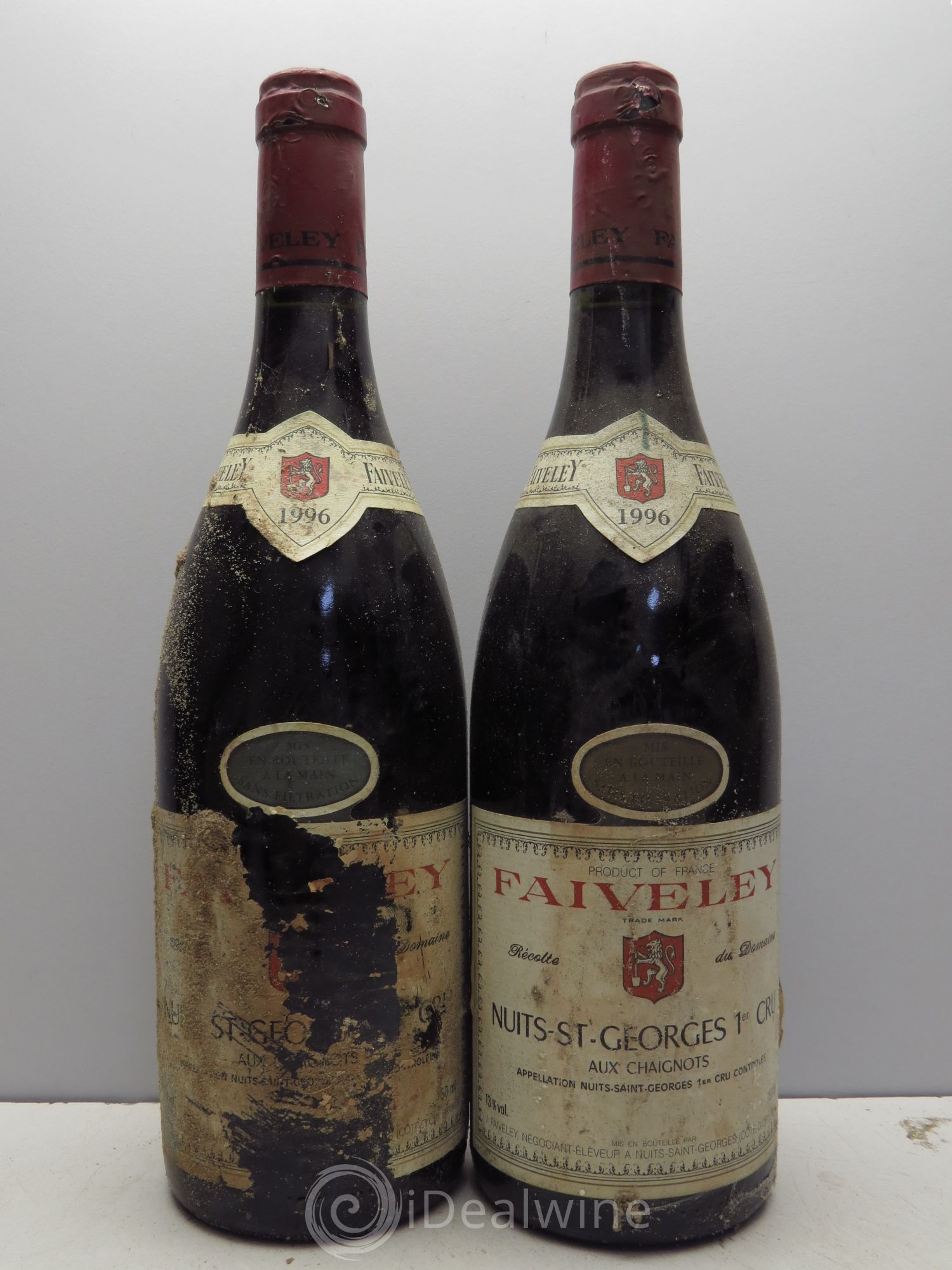 Nuits-Saint-Georges 1er Cru Aux Chaignots Faiveley null 1996 - Lot of 2 bottles - 0