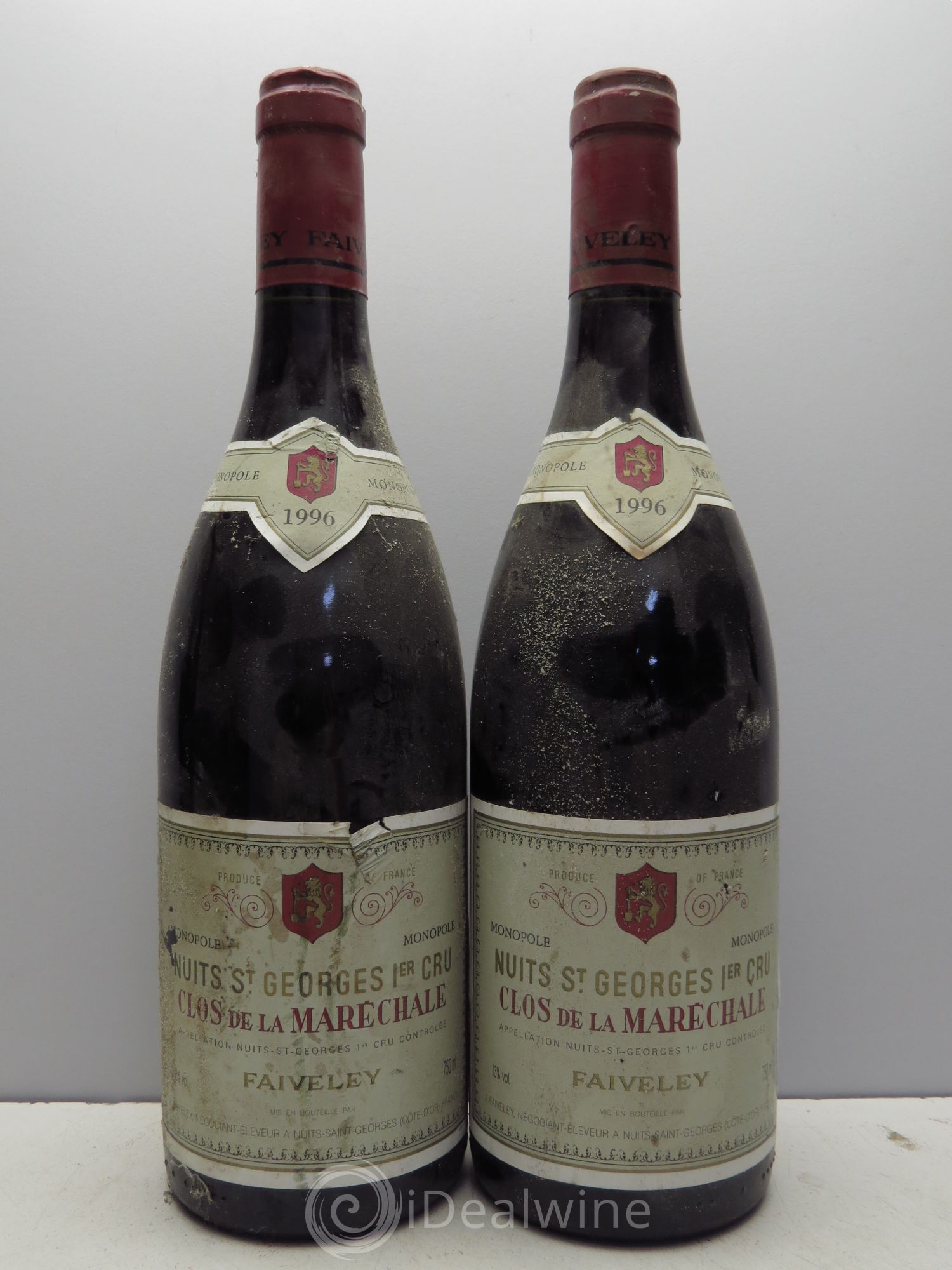 Nuits-Saint-Georges 1er Cru Clos de La Maréchale Jacques-Frédéric Mugnier 1996 - Lot de 2 bouteilles - 0