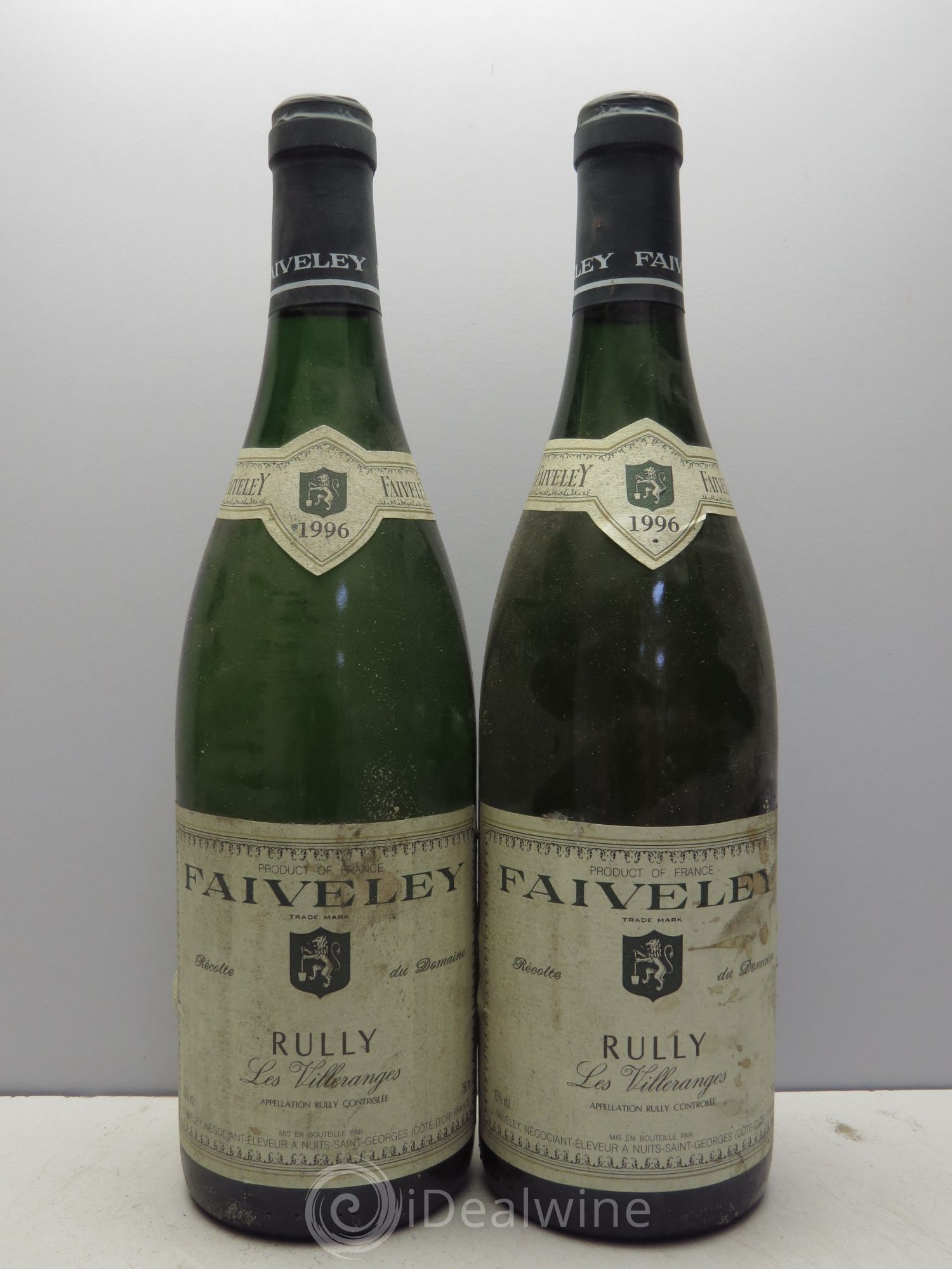 Rully les Villeranges Faiveley (sans prix de réserve - no reserve) 1996 - Posten von 2 Flaschen - 0