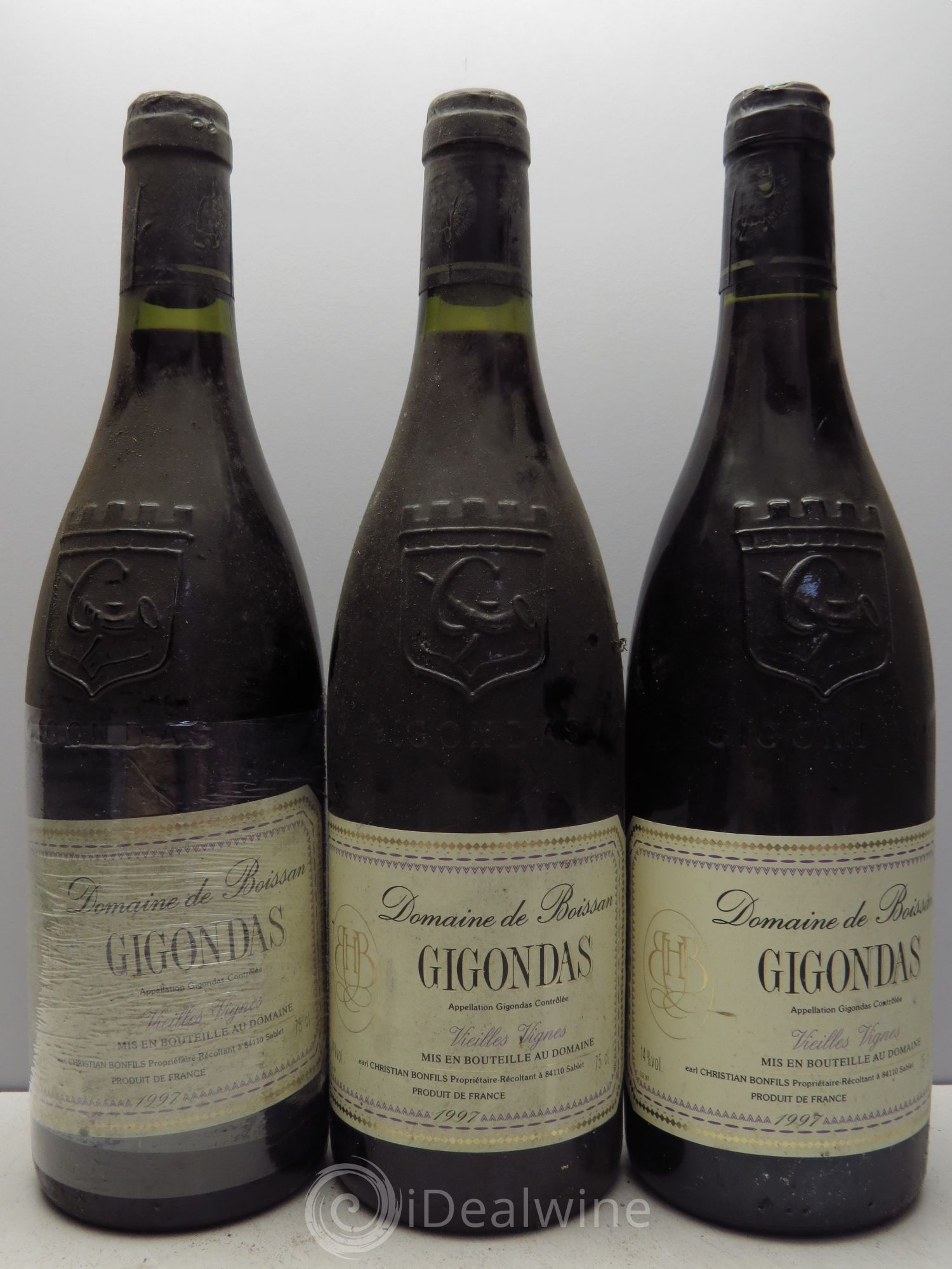 Gigondas C.Bonfils Vieilles Vignes 1997 - Posten von 3 Flaschen - 0