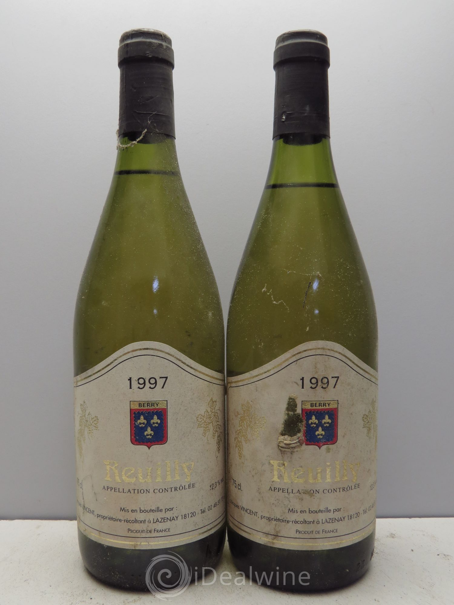 Val de Loire Reuilly Jacques Vincent 1997 - Posten von 2 Flaschen - 0