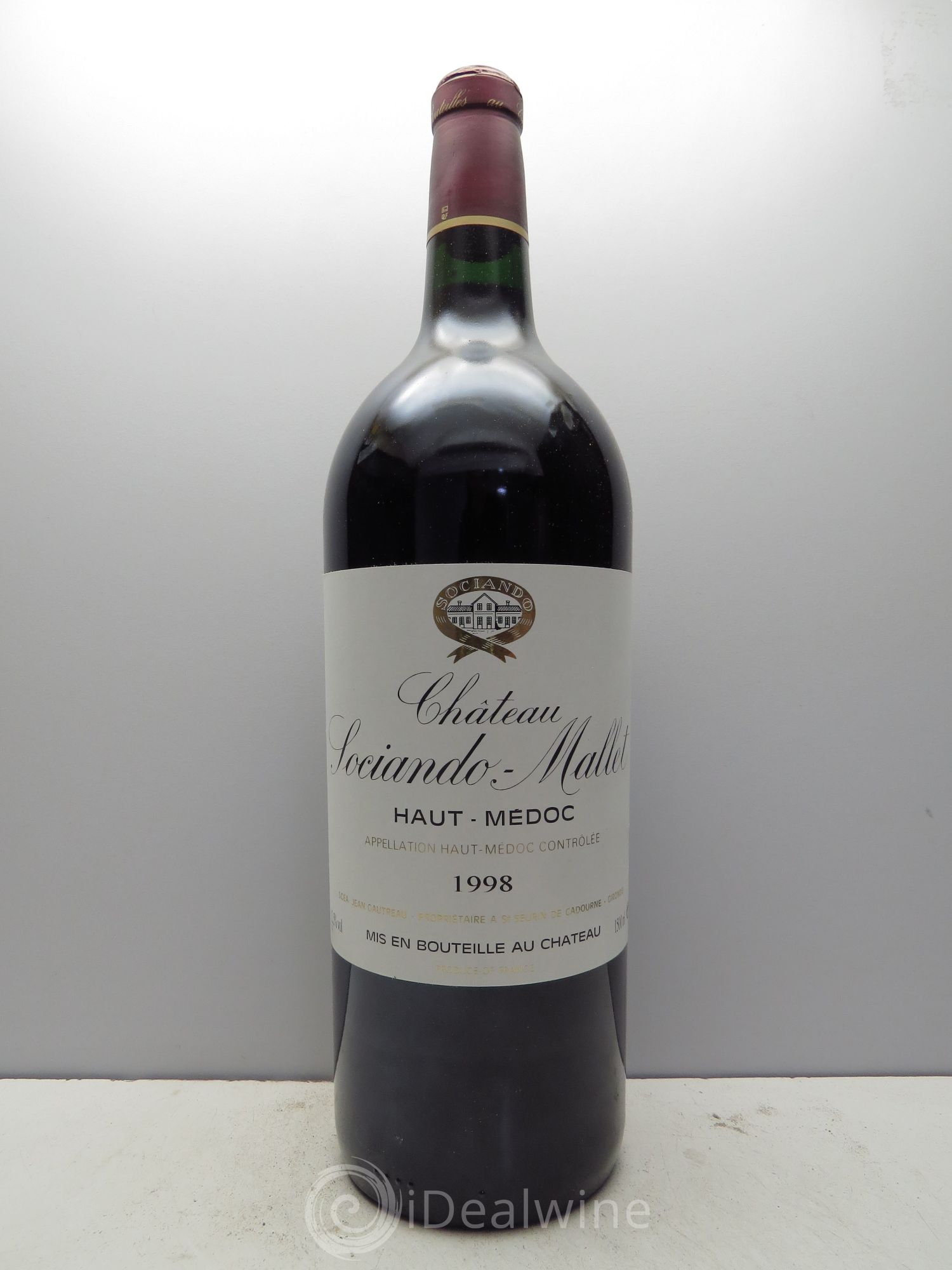 Château Sociando Mallet 1998 - Lot de 6 magnums - 0