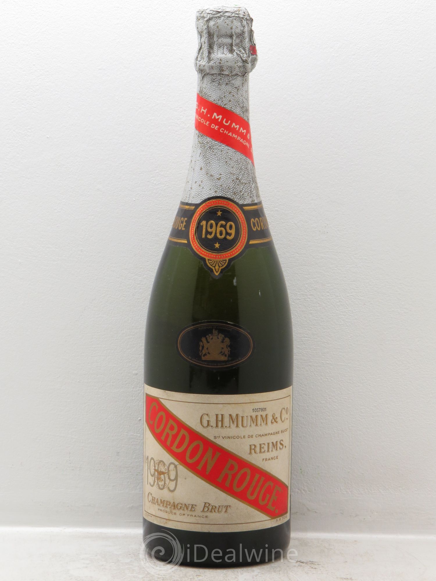 Champagne Mumm Cordon Rouge Brut 1969 - Lot de 1 bouteille - 0