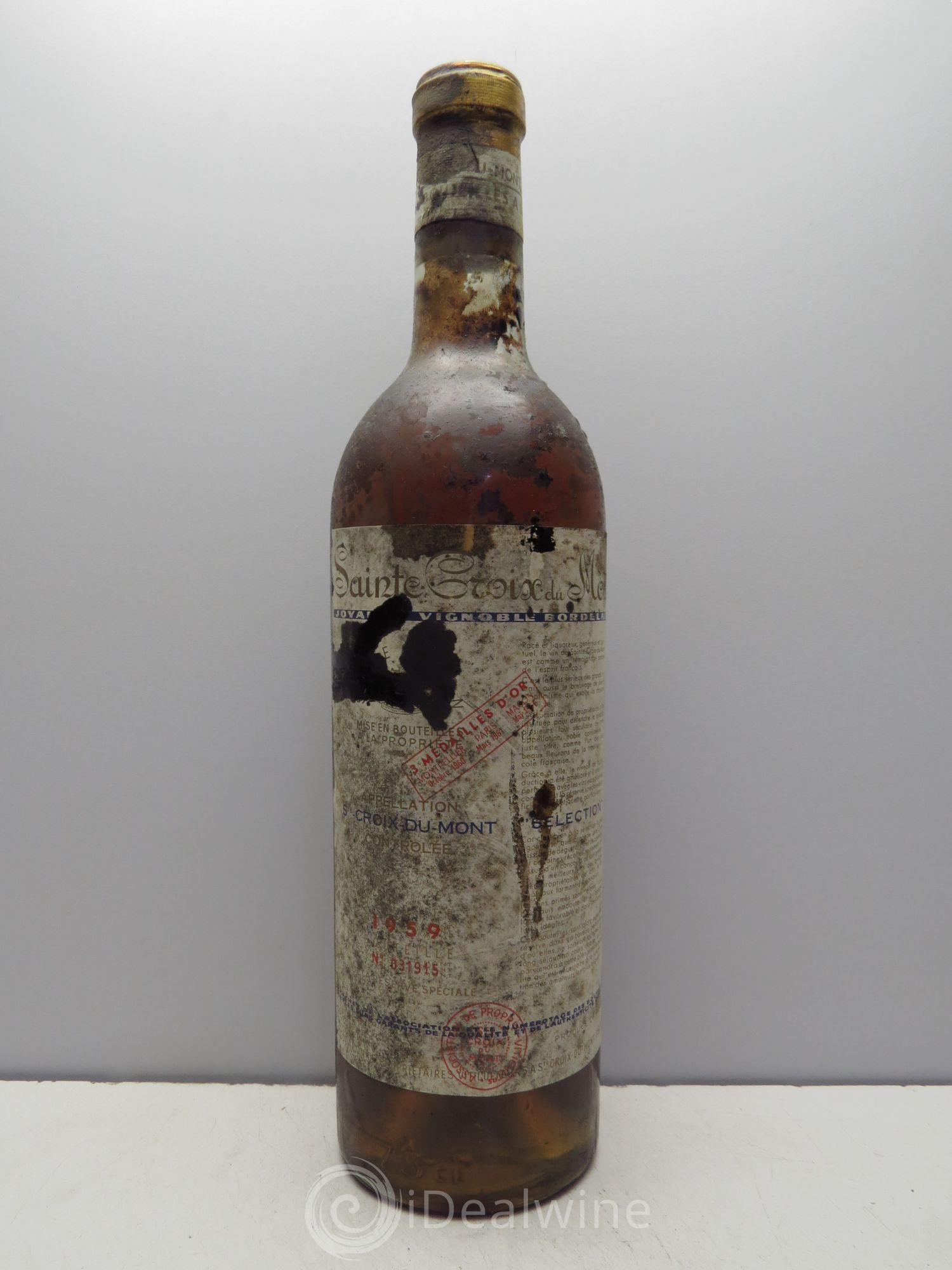 Bordeaux Saint Croix du Mont 1959 - Posten von 1 Flasche - 0