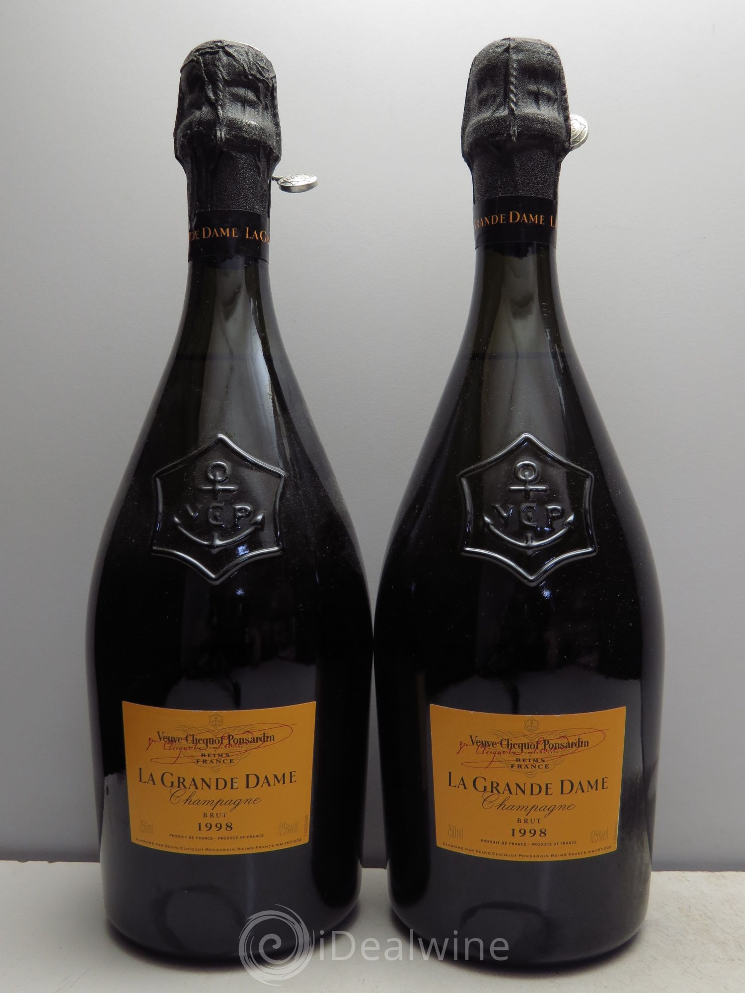 La Grande Dame Veuve Clicquot 1998 - Lot de 2 bouteilles - 0