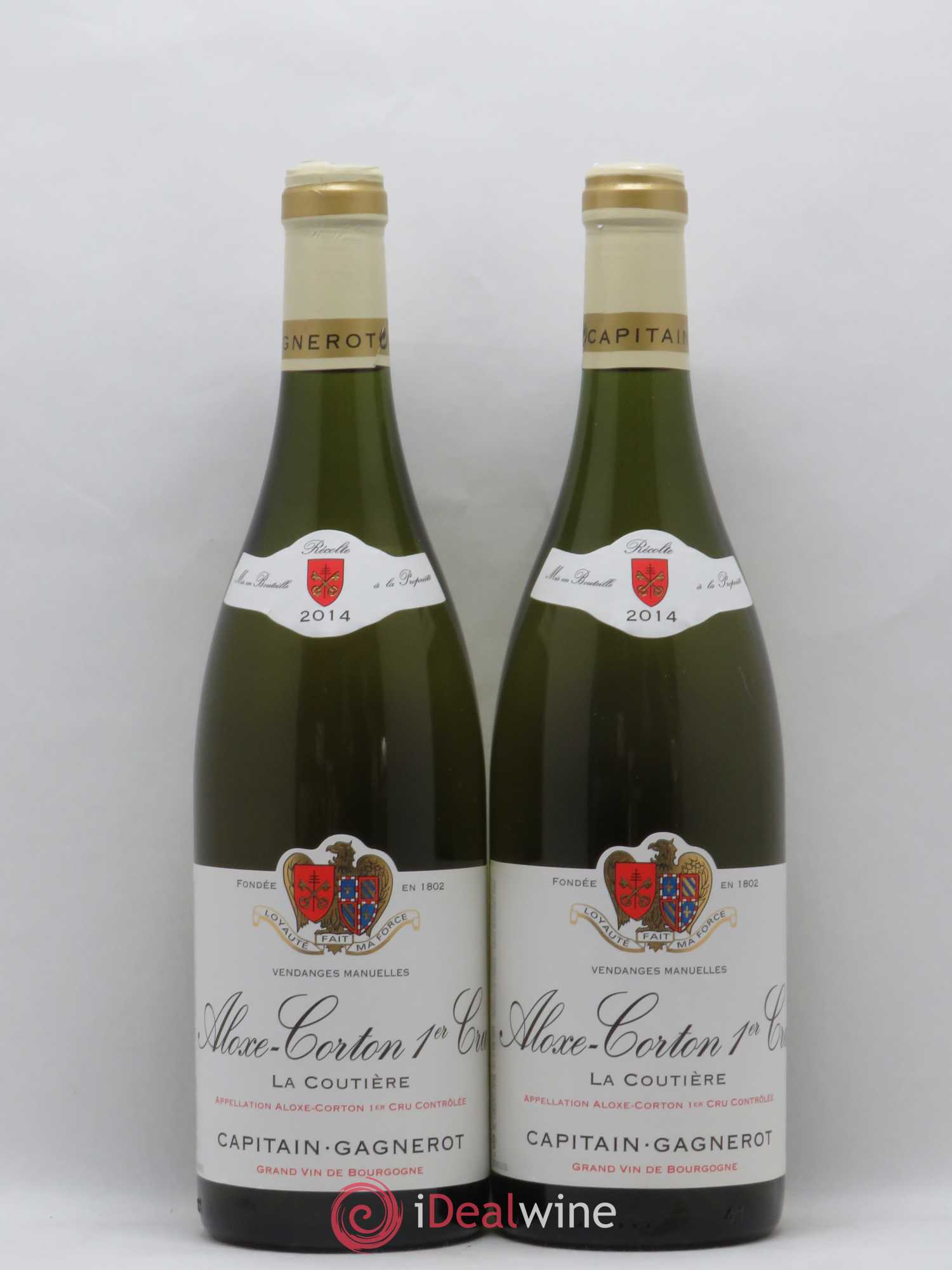 Aloxe-Corton 1er cru La Coutière Domaine Capitain-Gagnerot 2014 - Posten von 2 Flaschen - 0