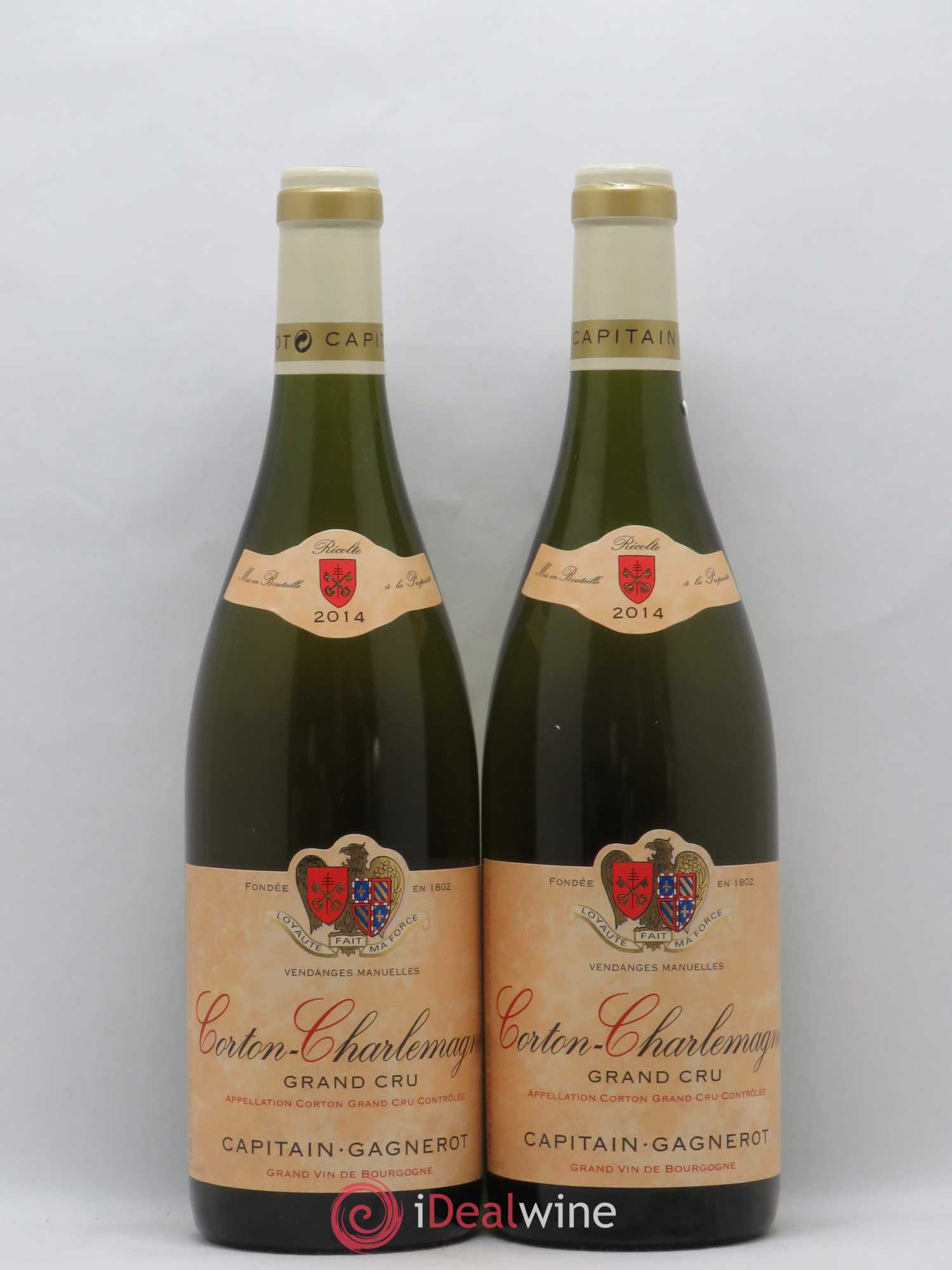 Corton-Charlemagne Grand Cru Domaine Capitain-Gagnerot 2014 - Posten von 2 Flaschen - 0