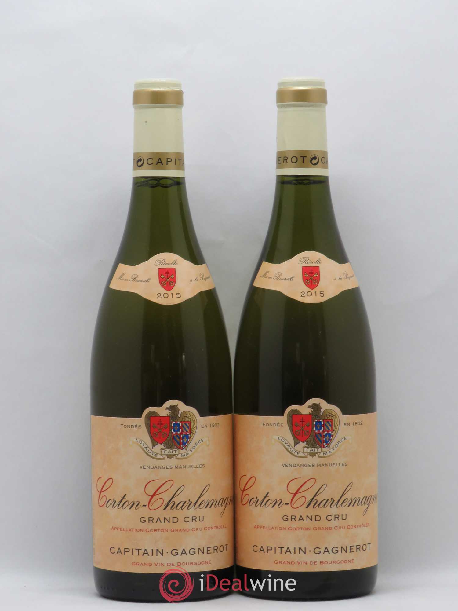 Corton-Charlemagne Grand Cru Domaine Capitain-Gagnerot 2015 - Posten von 2 Flaschen - 0