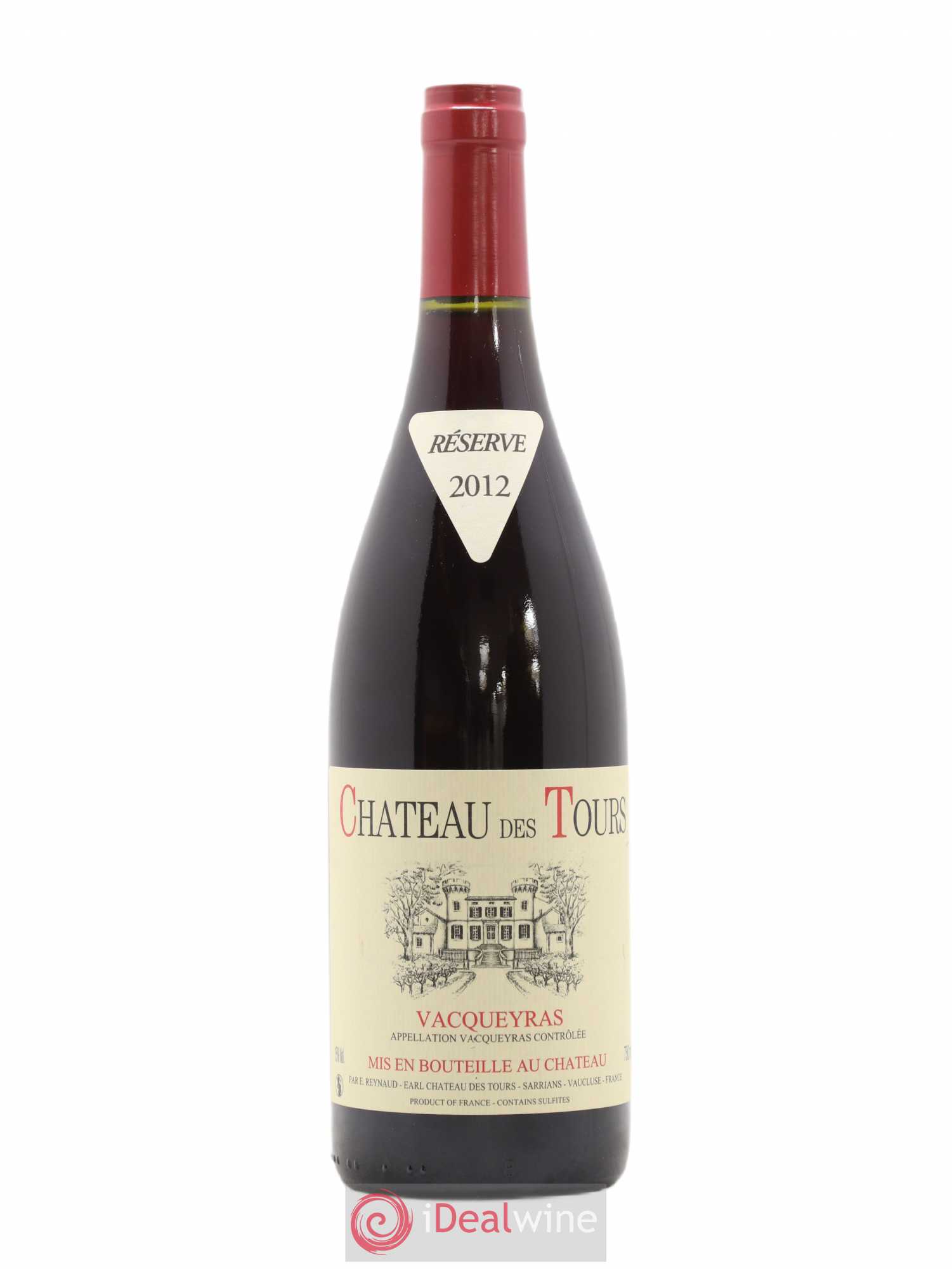 Vacqueyras Château des Tours Emmanuel Reynaud 2012 - Lot de 1 bouteille - 0