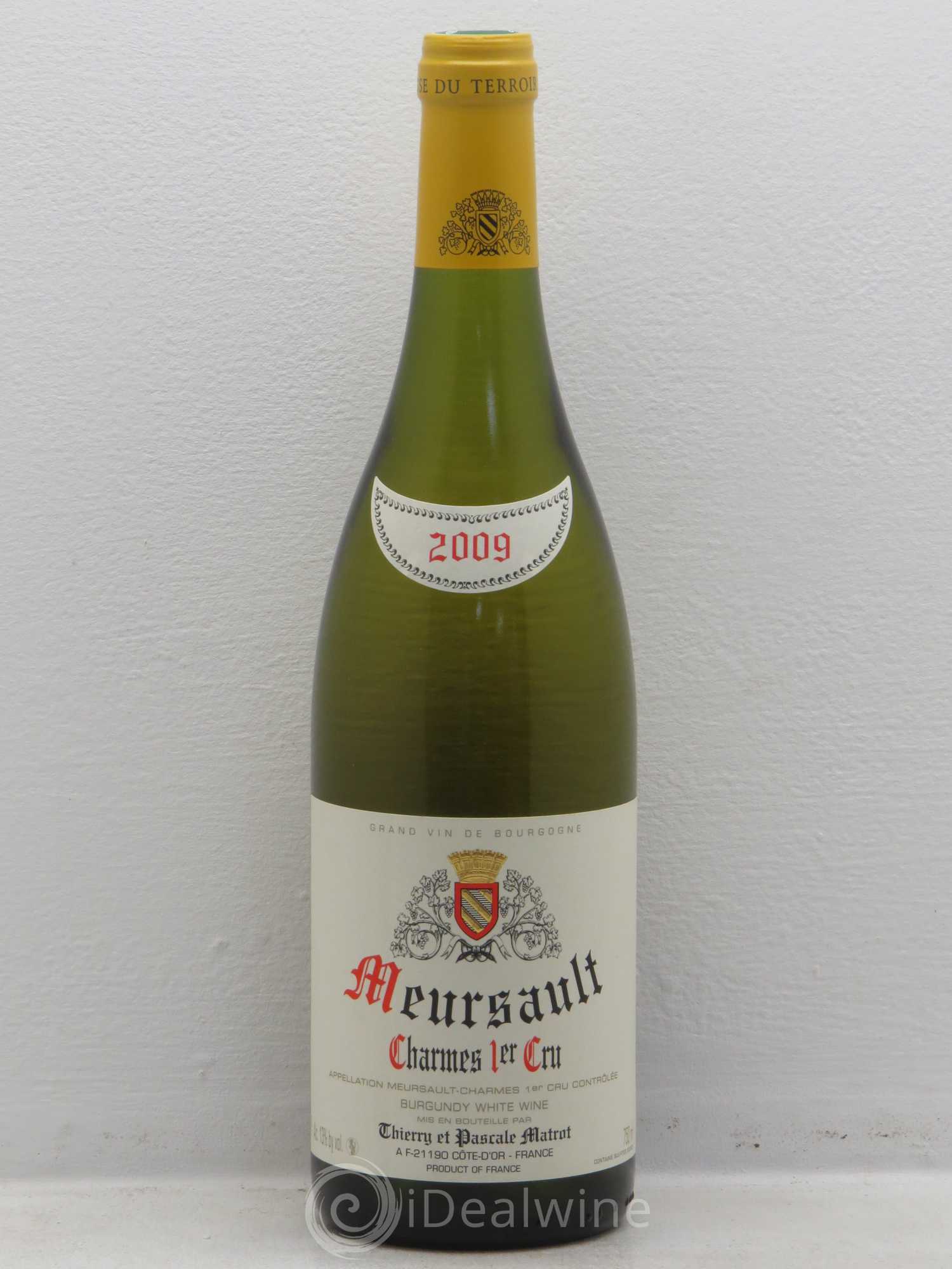 Meursault 1er Cru Les Charmes - Domaine Matrot 2009 - Posten von 1 Flasche - 0