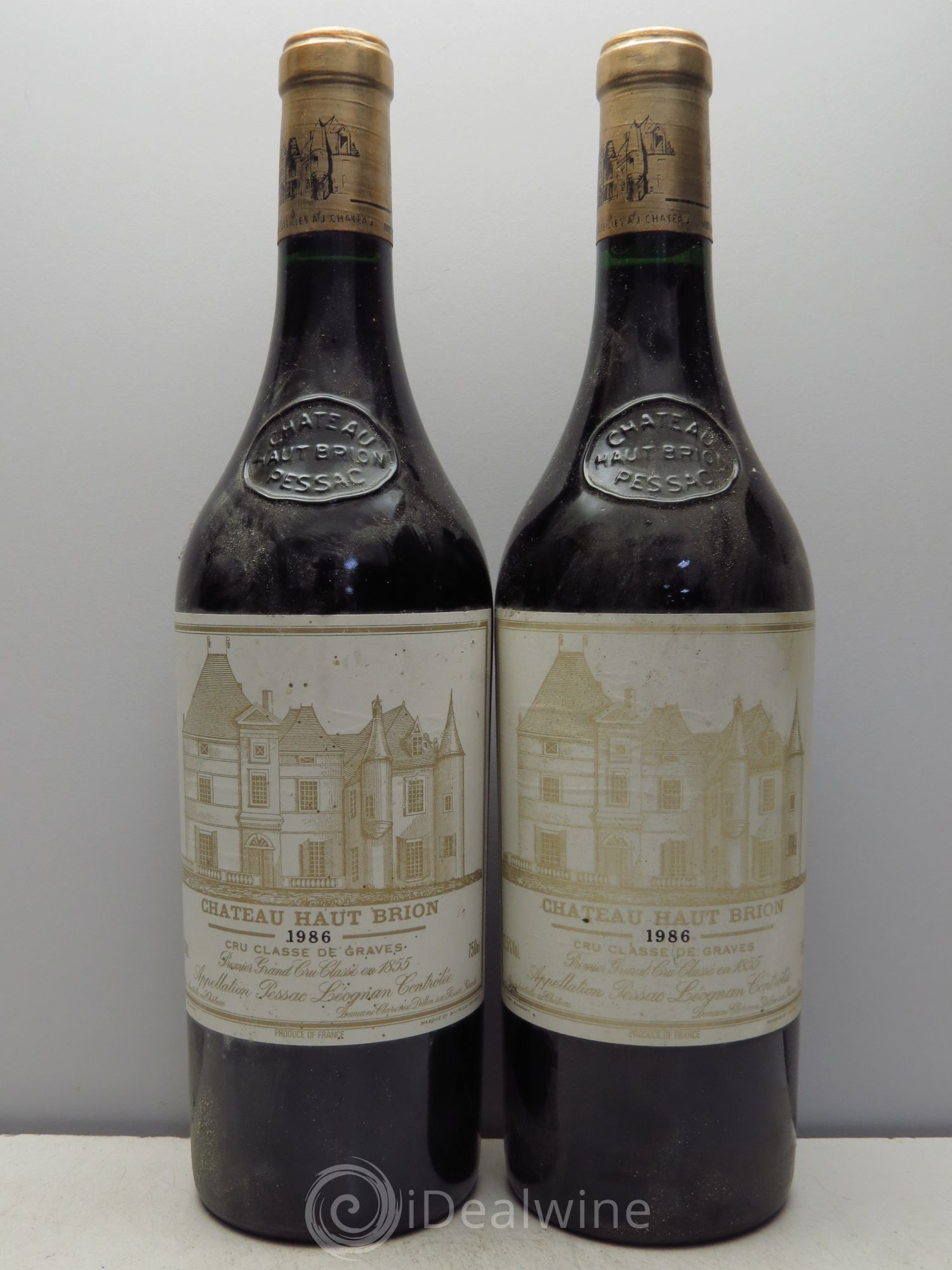 Château Haut Brion 1er Grand Cru Classé 1986 - Lot de 2 bouteilles - 0