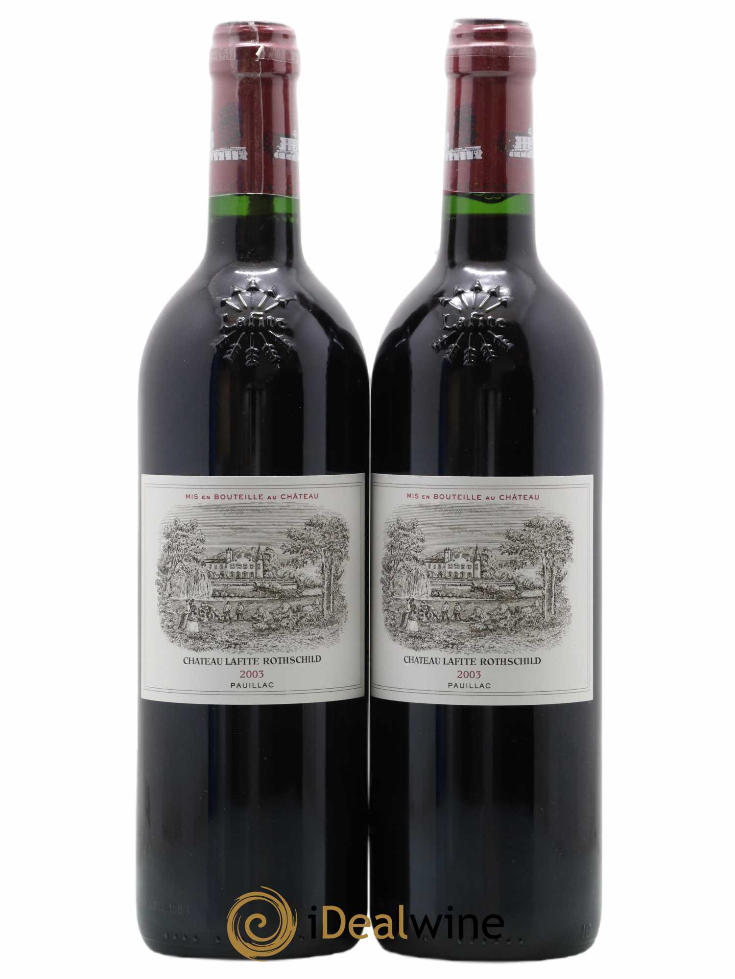 Château Lafite Rothschild 1er Grand Cru Classé 2003 - Lot de 2 bouteilles - 0