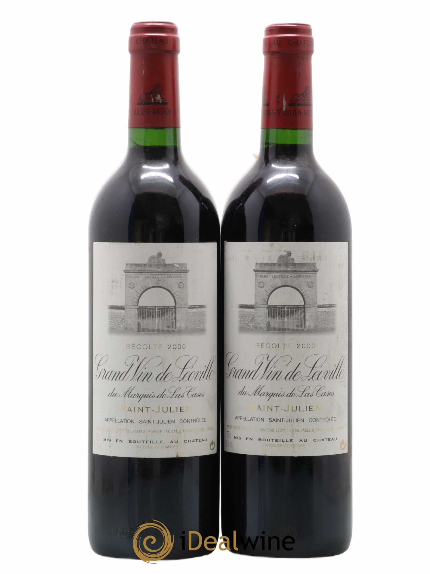 Château Léoville Las Cases 2ème Grand Cru Classé 2000 - Lot of 2 bottles - 0